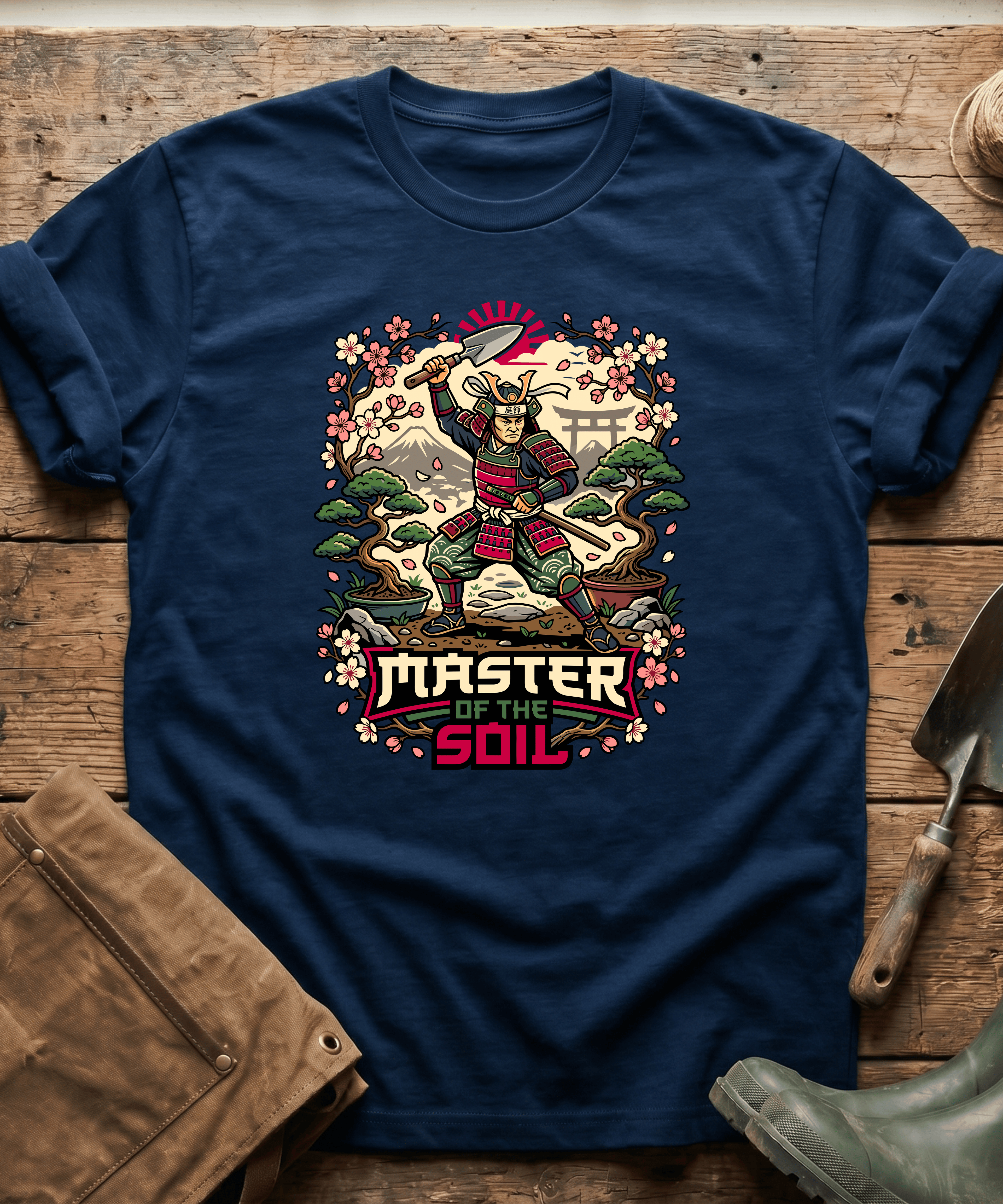 Master Of The Soil Samurai Gardening T-Shirt