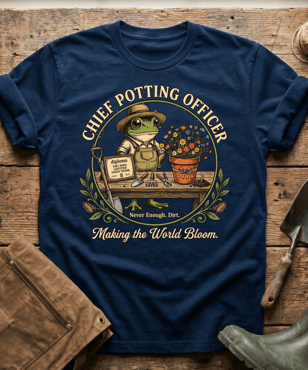 Chief Potting Officer Frog T-Shirt