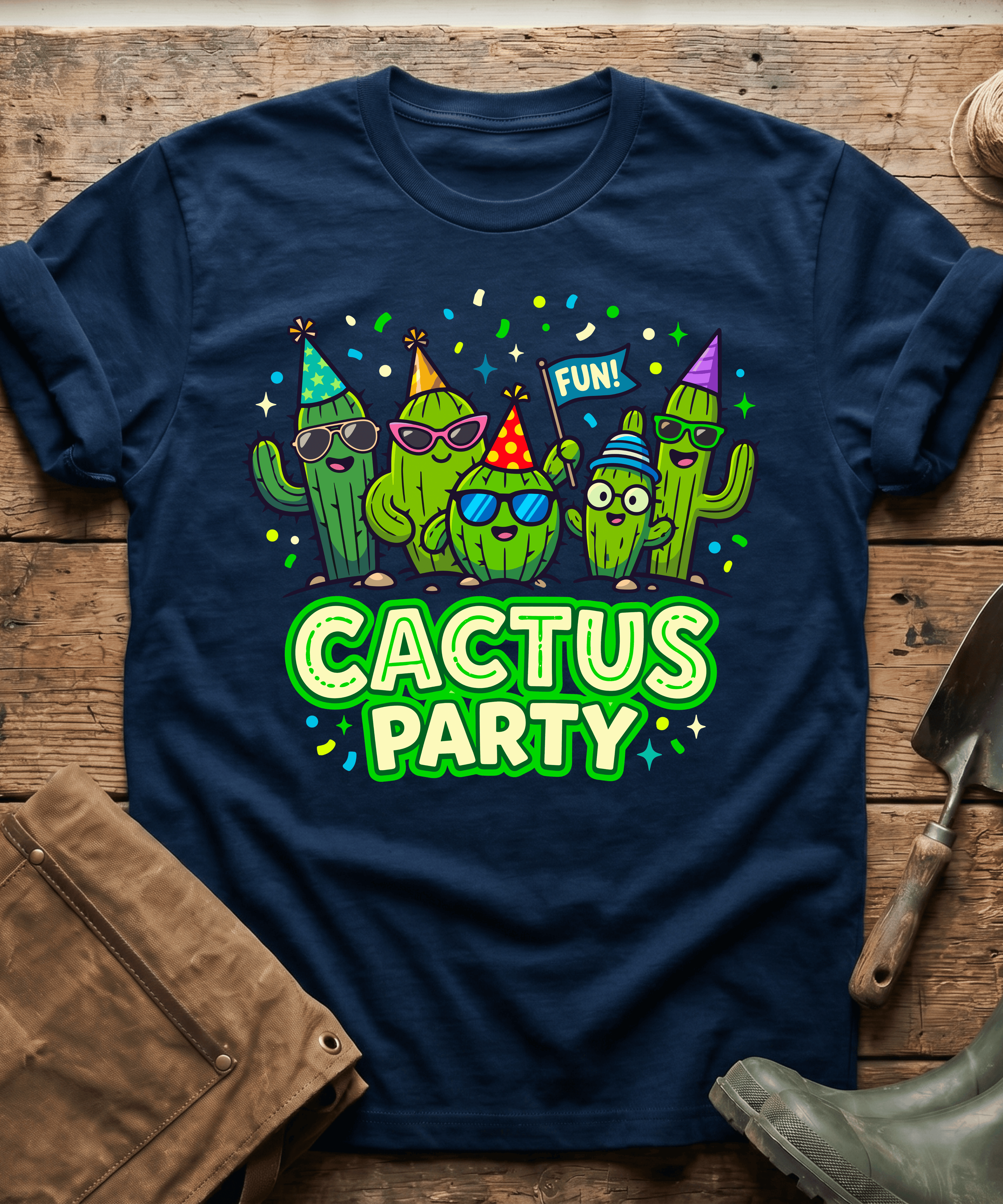 Funny Cactus Party Gardening T-Shirt