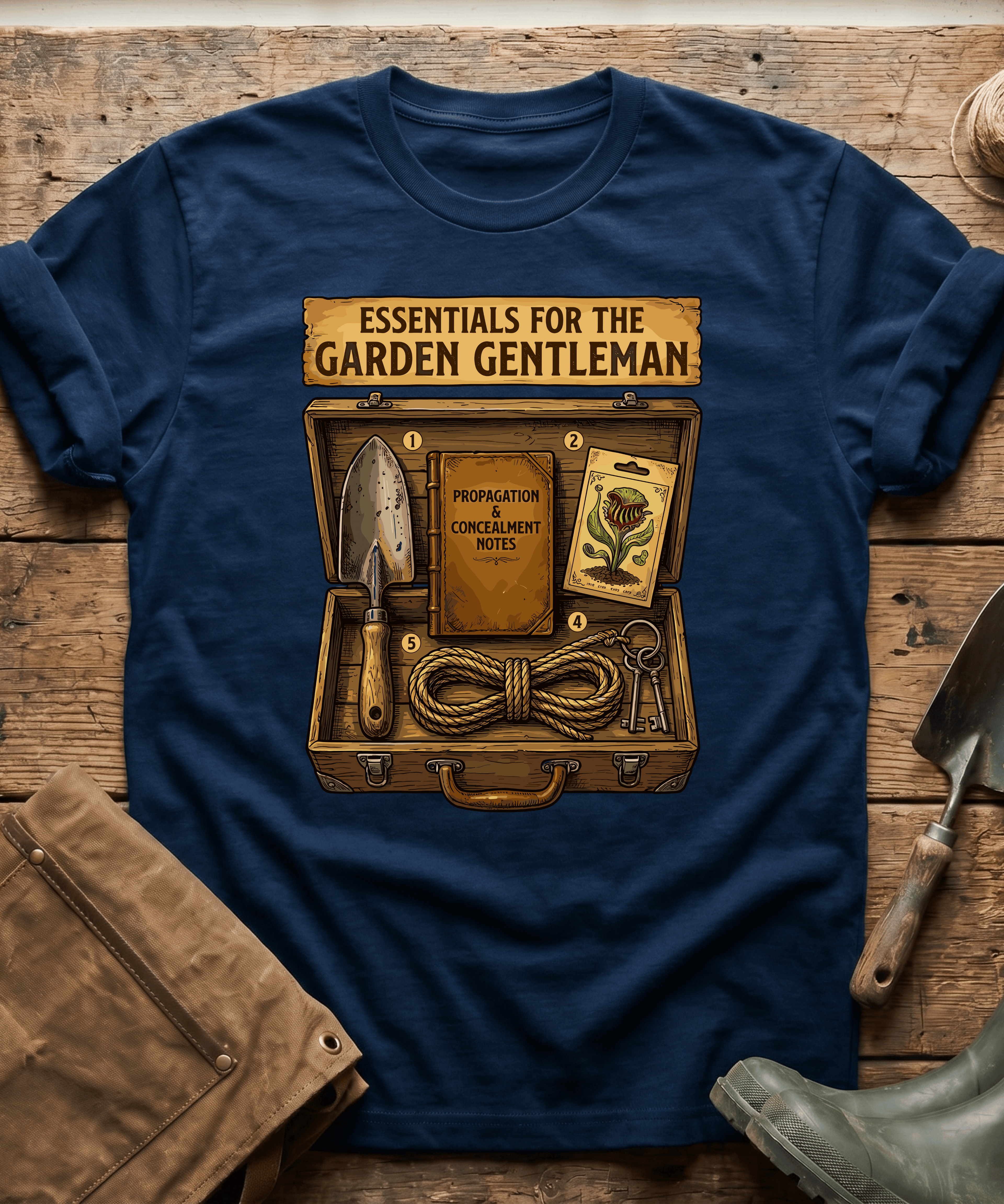 Essentials For The Garden Gentleman T-Shirt