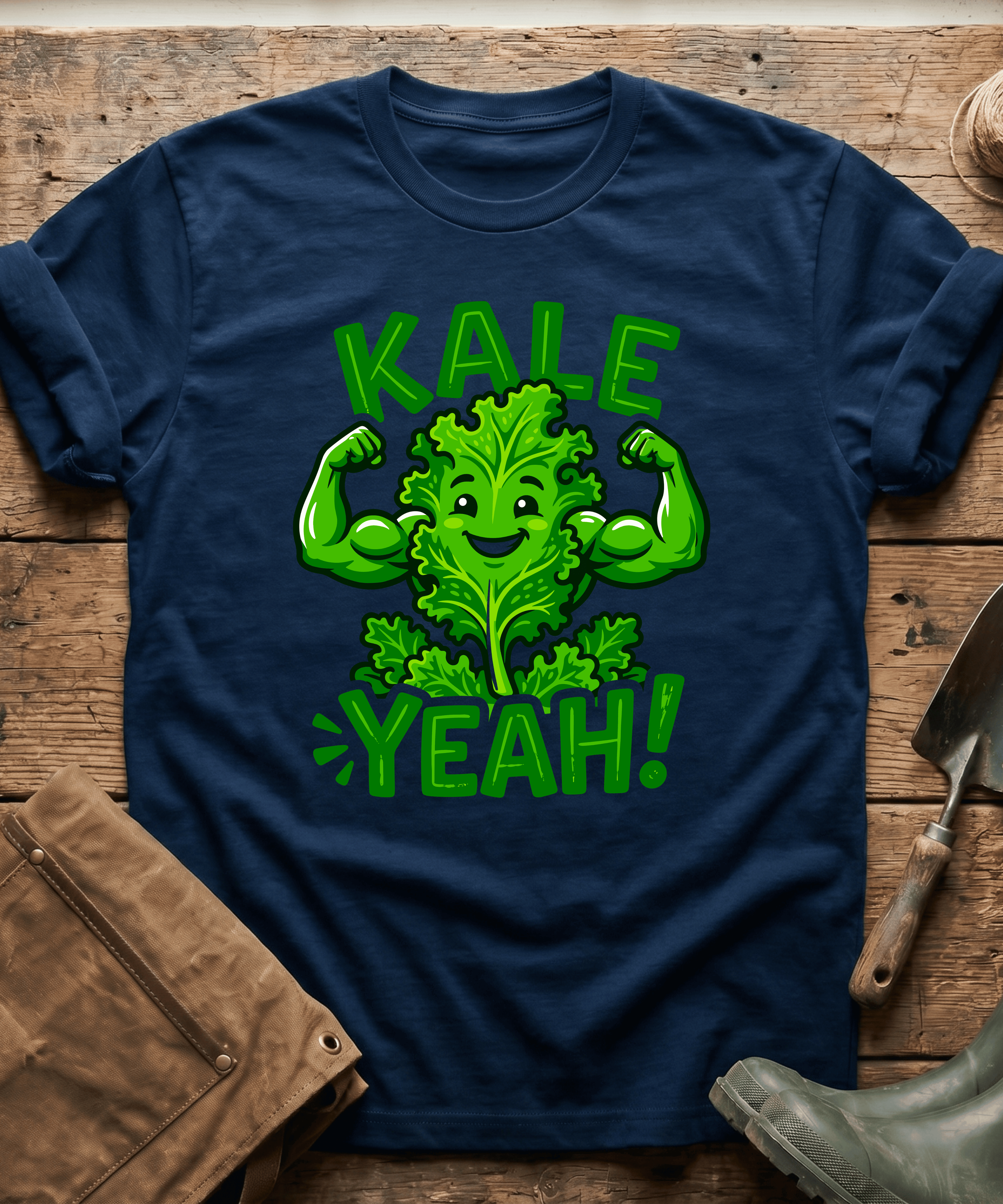 Funny Kale Yeah Healthy Gardening T-Shirt