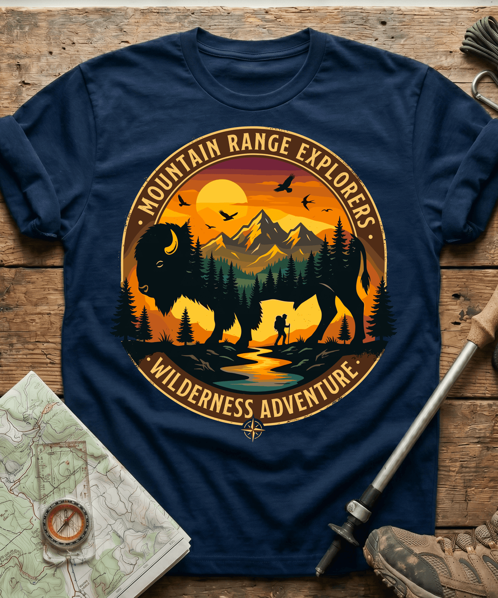 Mountain Range Explorers Wilderness Adventure T-shirt