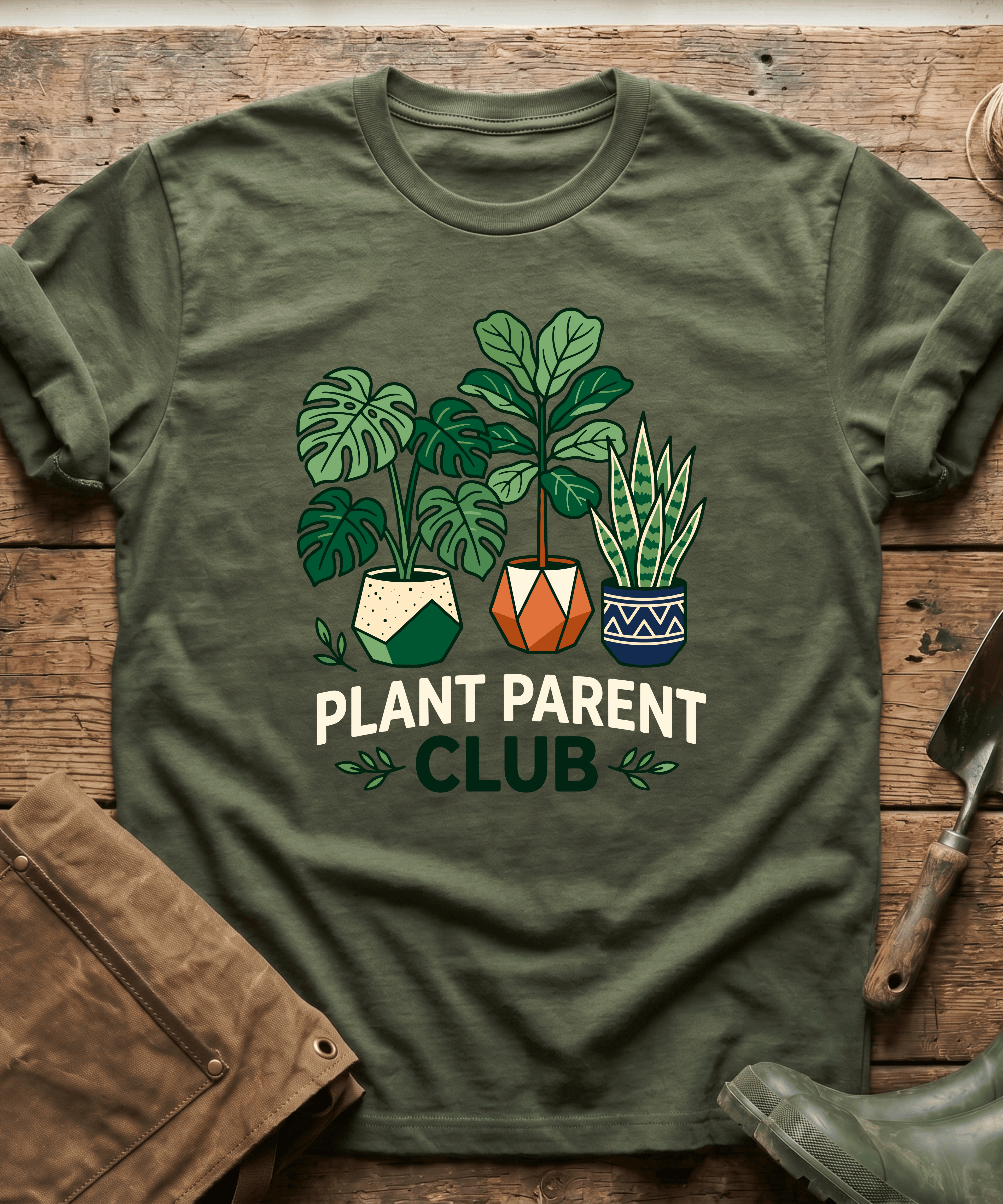 Plant Parent Club Houseplants Gardener T-Shirt