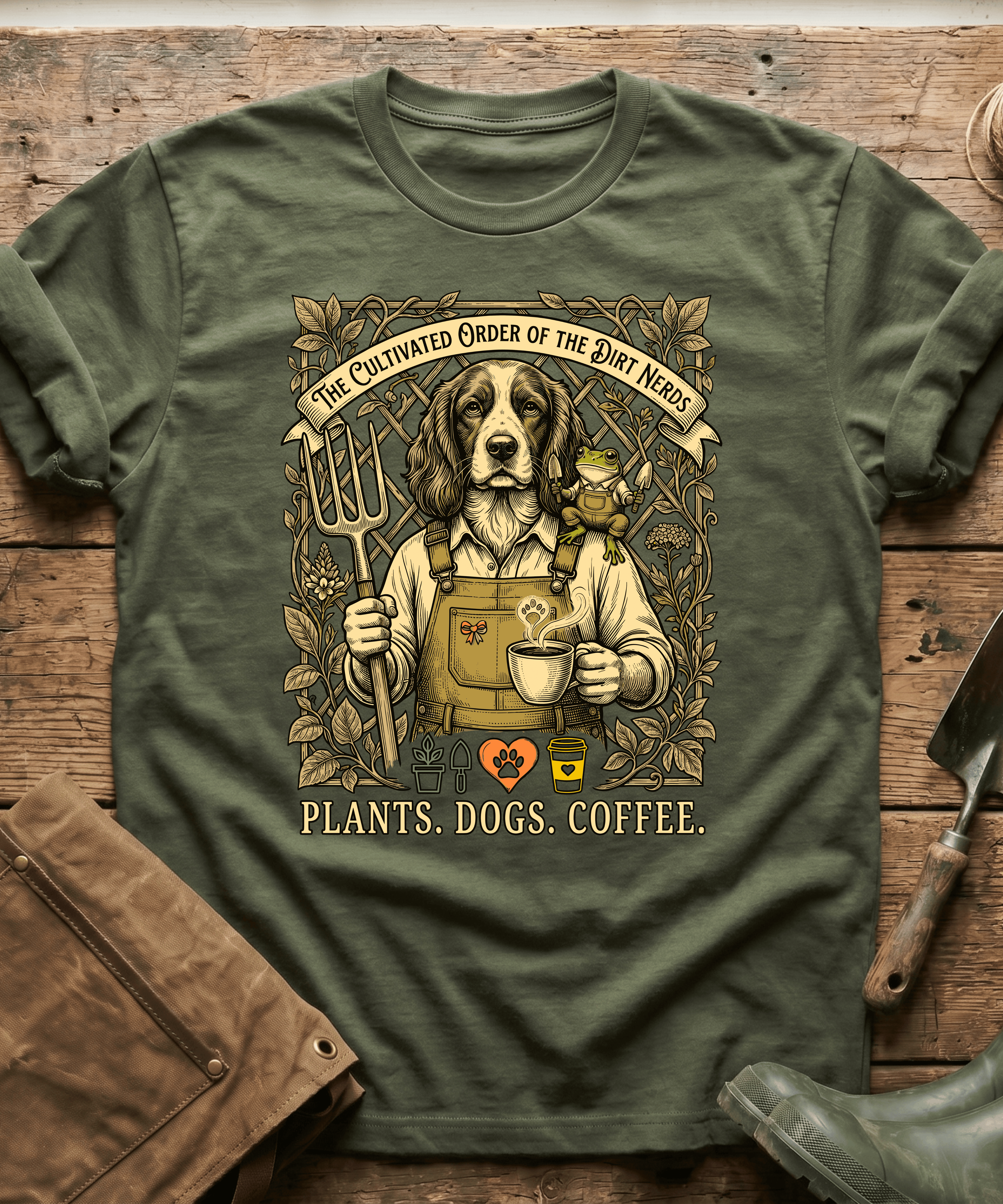 Cultivated Order Of Dirt Nerds Dog T-Shirt