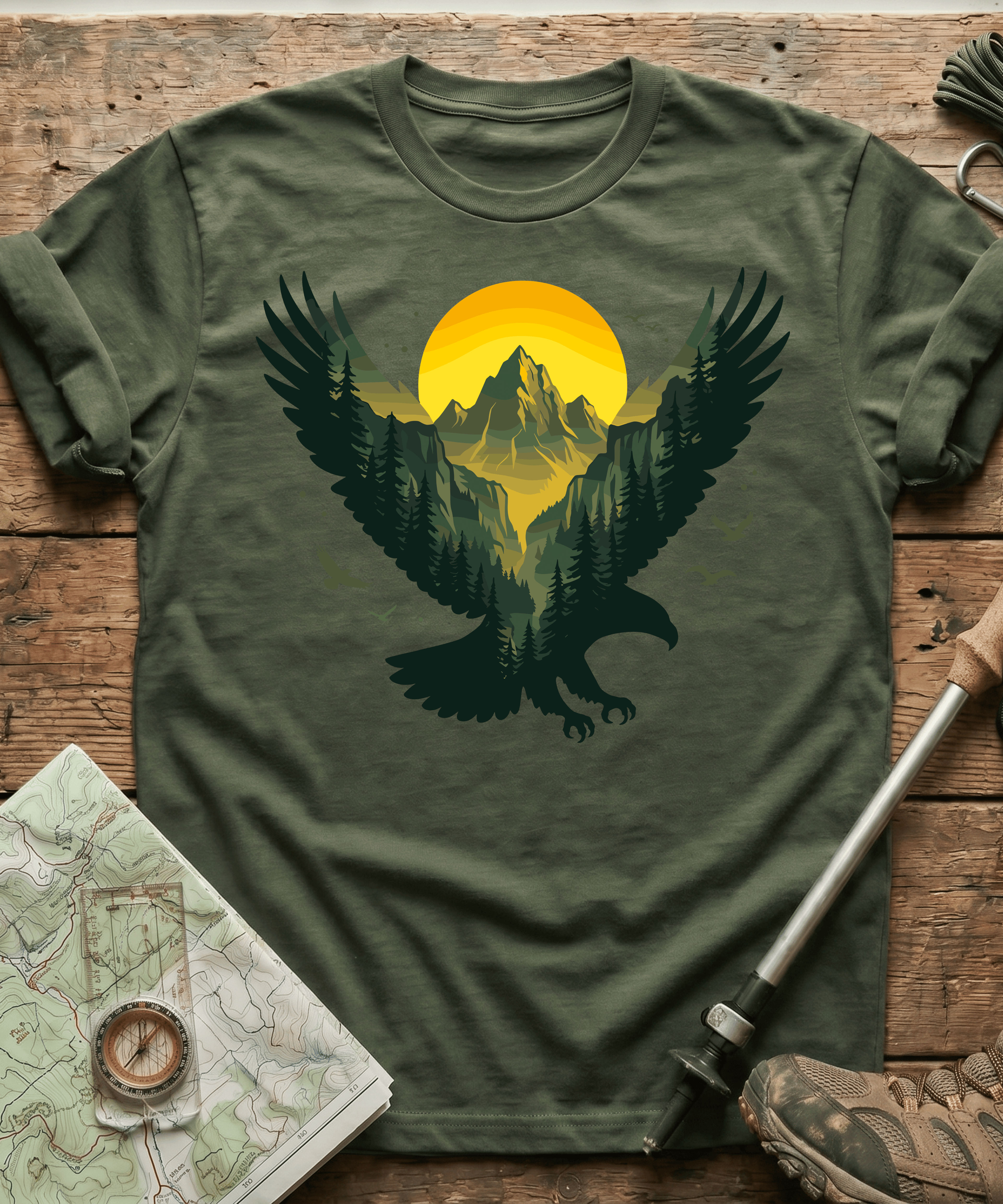 Majestic Mountain Eagle T-Shirt