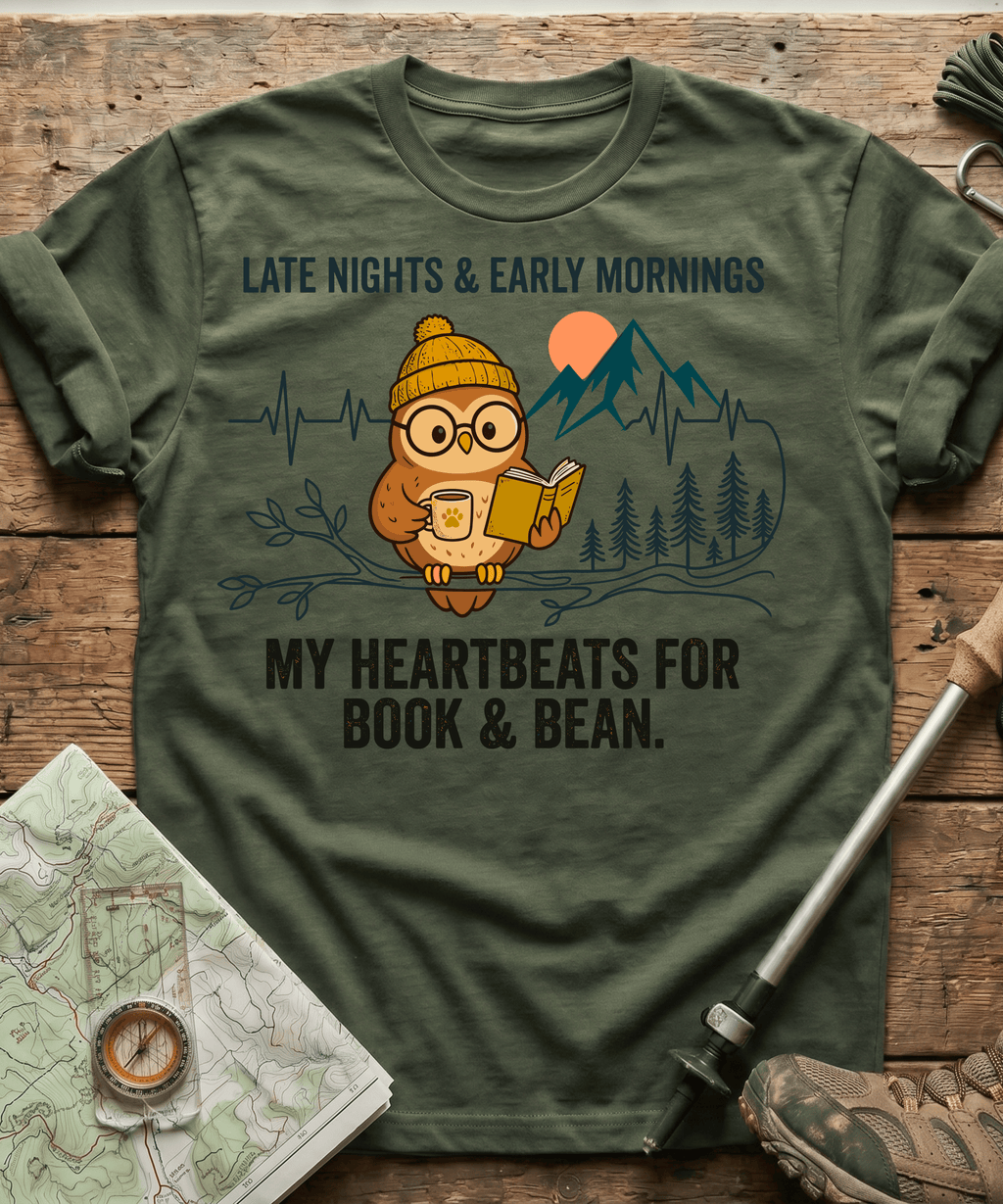 My Heartbeats For Book And Bean T-shirt