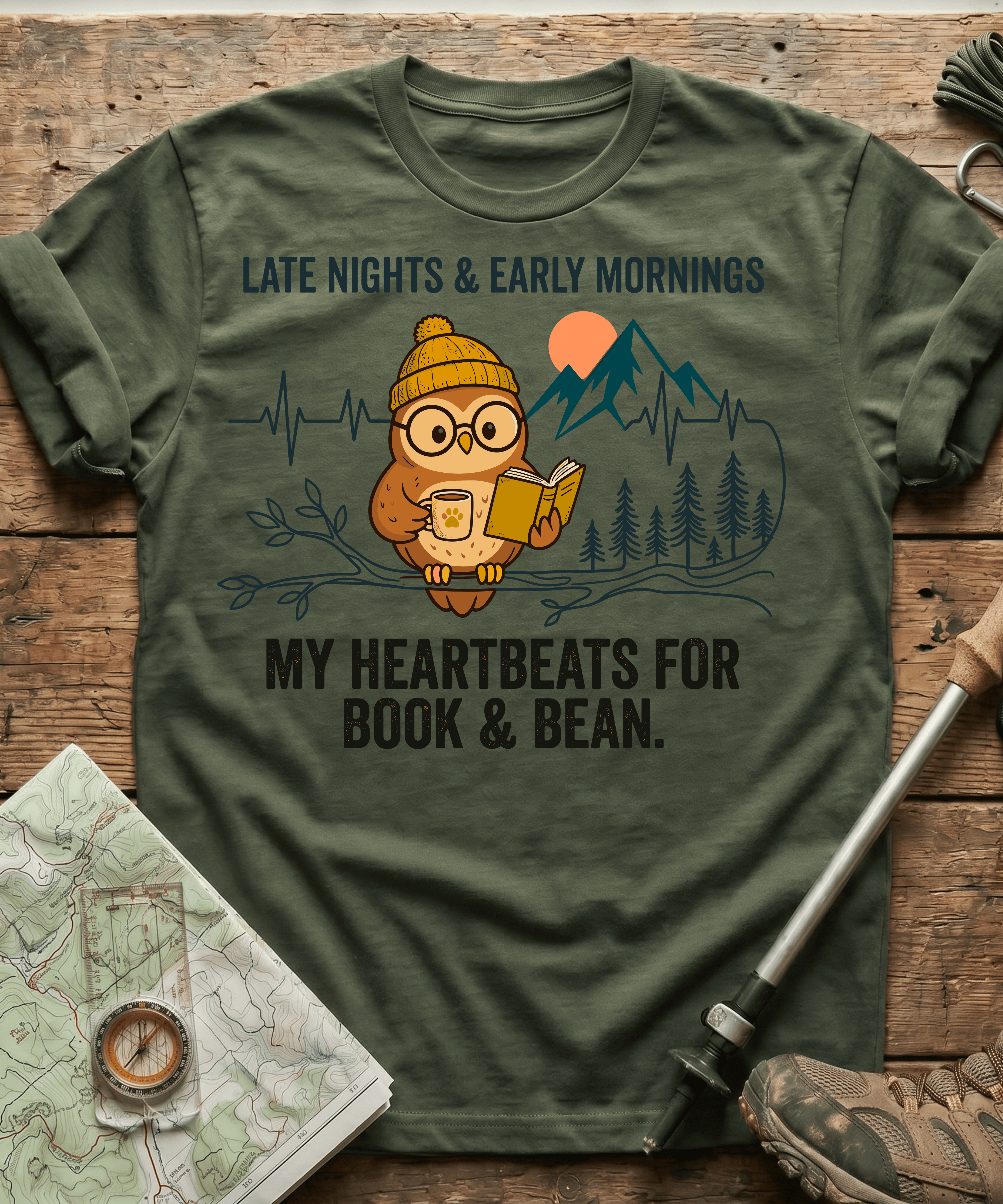 My Heartbeats For Book And Bean T-shirt