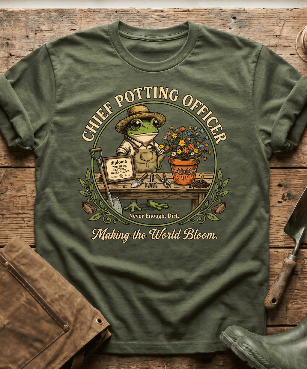 Chief Potting Officer Frog T-Shirt
