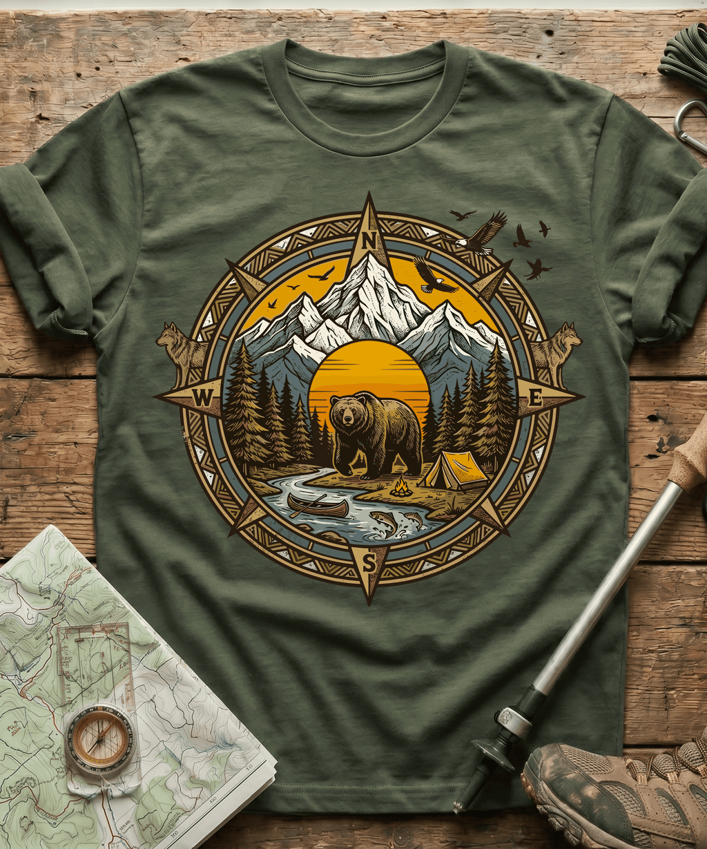 Great Outdoors Adventure Compass T-Shirt