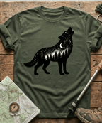 Starry Night Constellation Wolf T-Shirt
