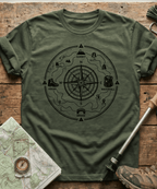 Explorer Compass Blueprint T-Shirt