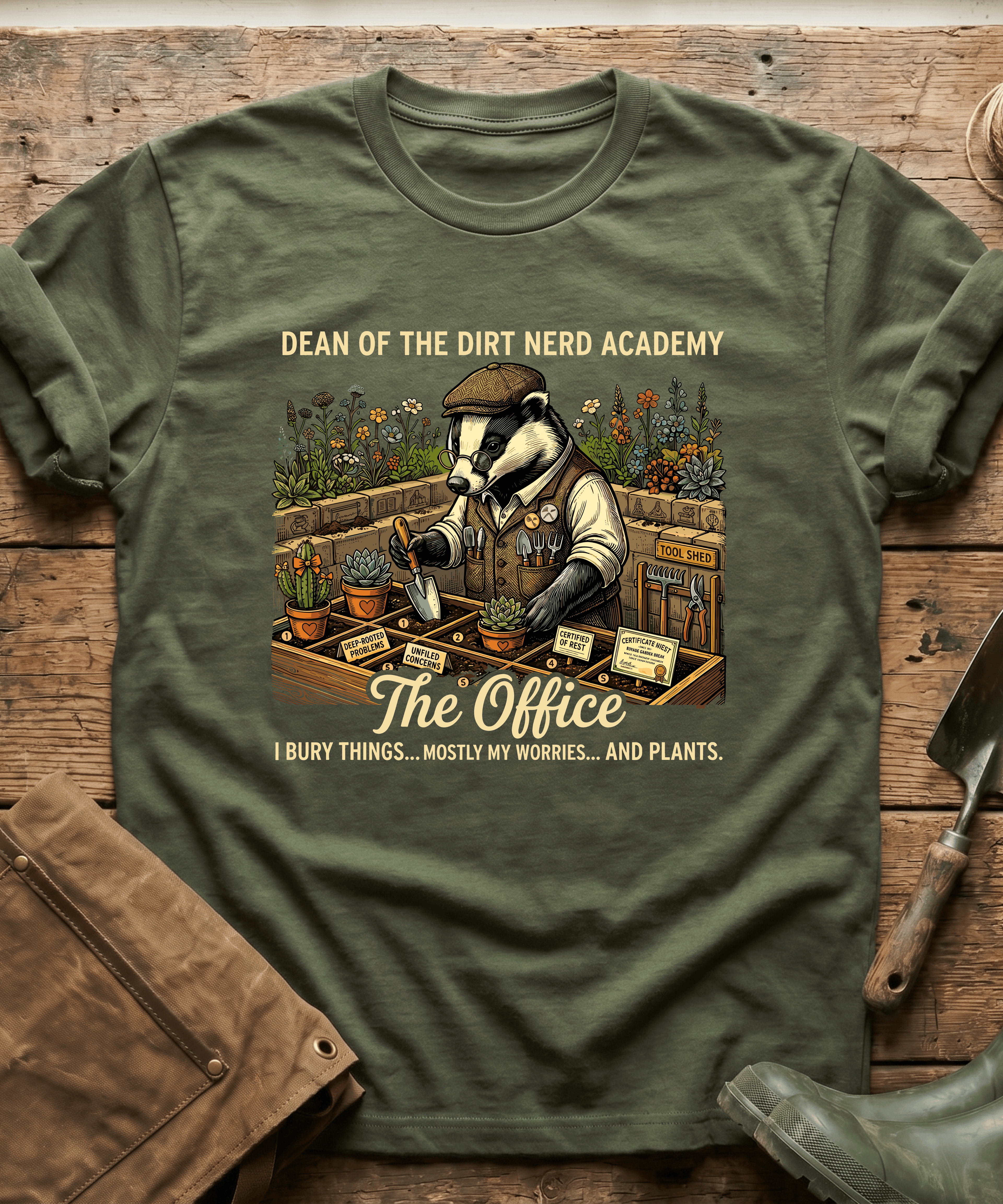 Dean of the Dirt Nerd Academy T-Shirt