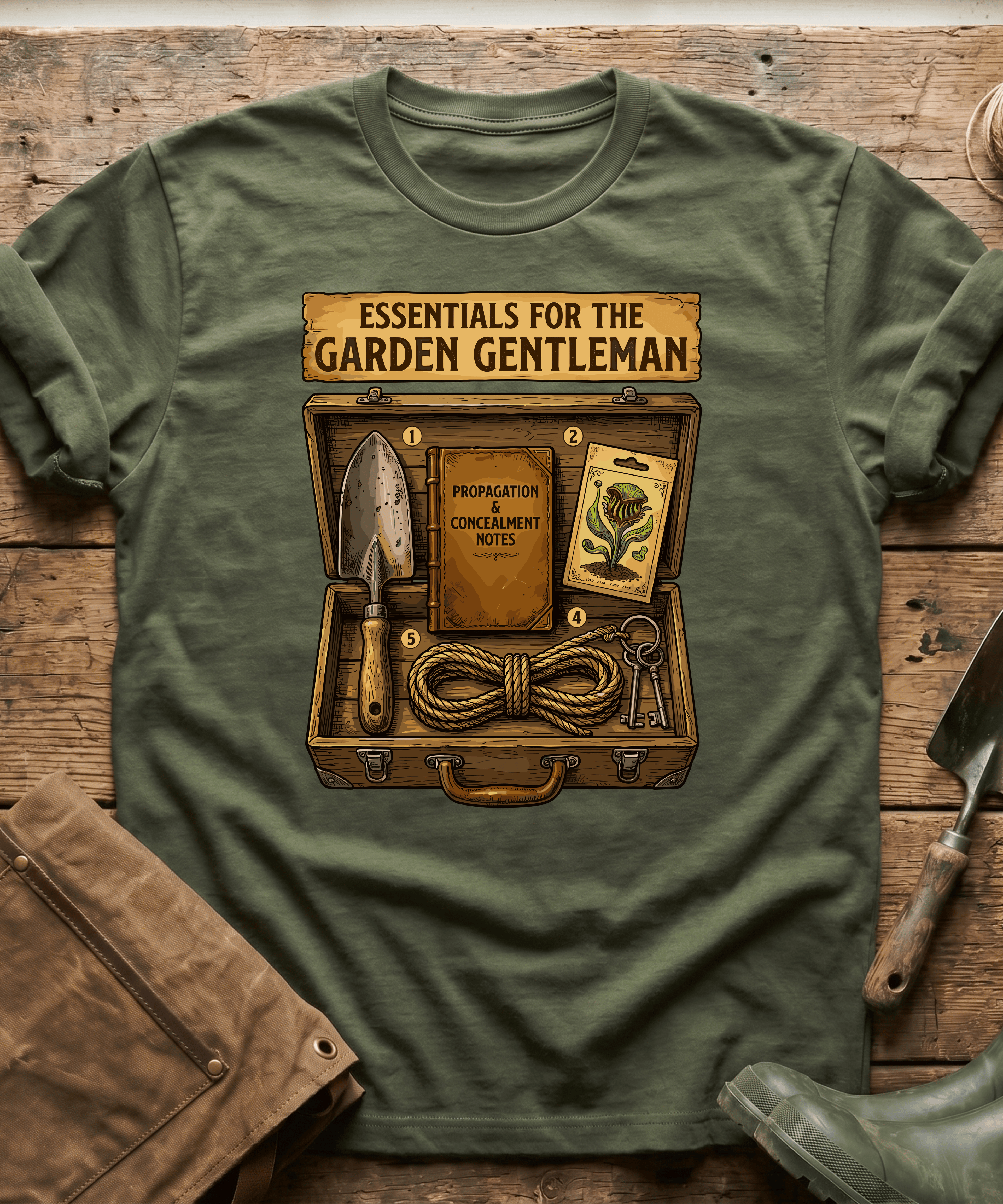 Essentials For The Garden Gentleman T-Shirt