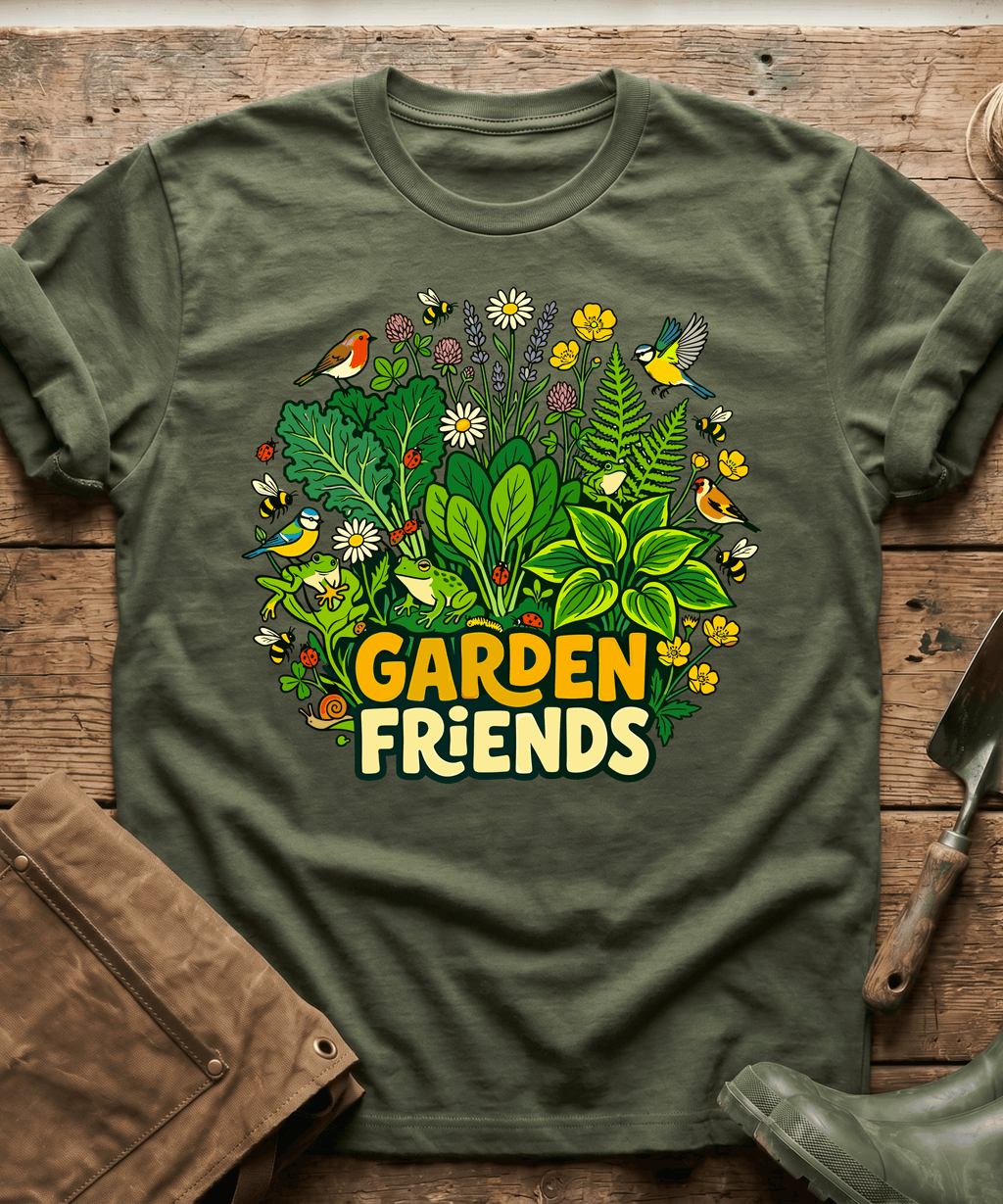 Cute Garden Friends Wildlife T-Shirt