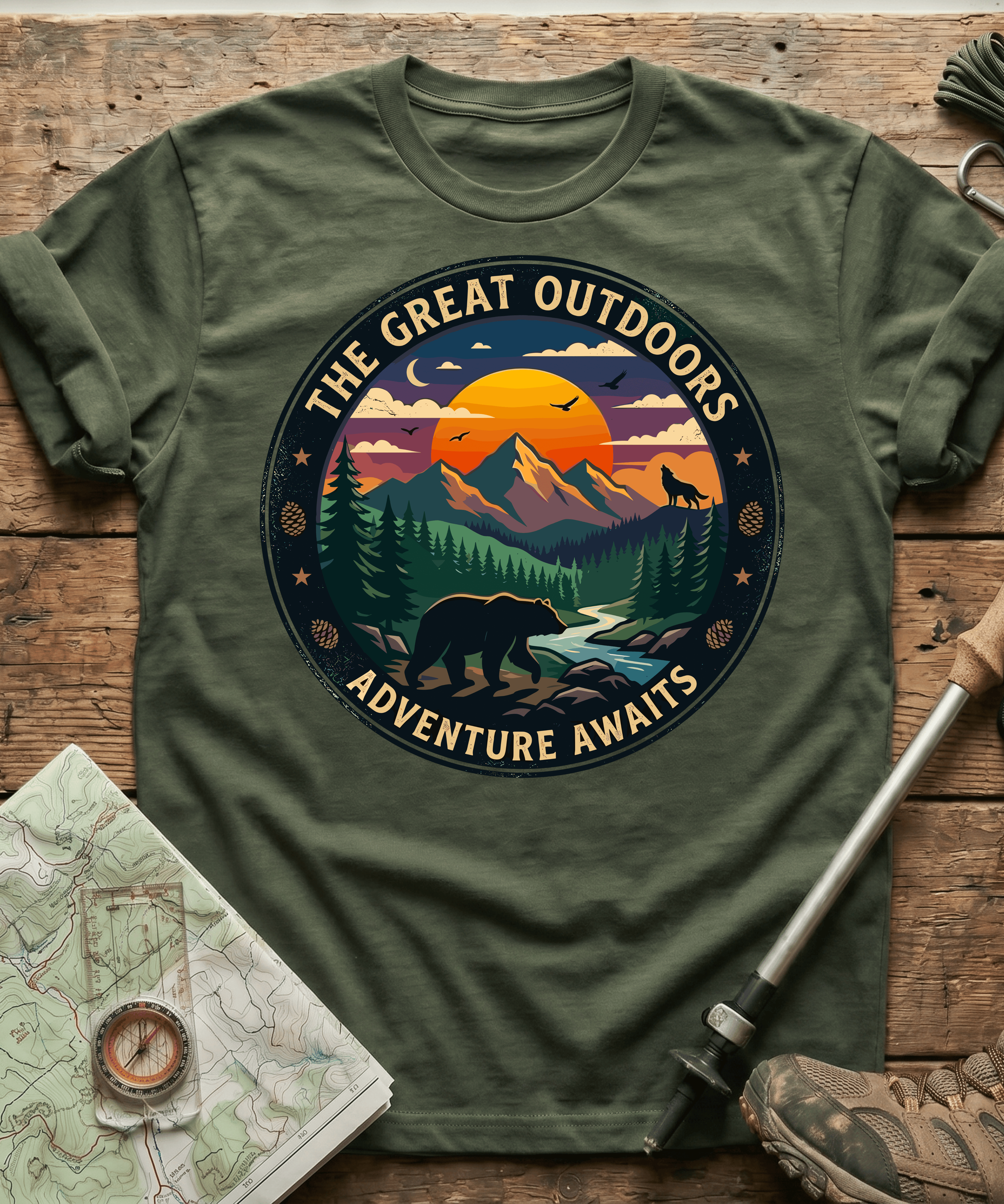 The Great Outdoors Adventure Awaits T-shirt