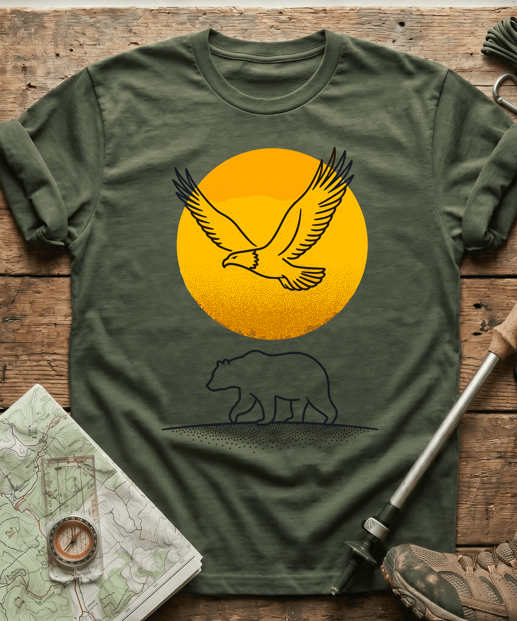 Golden Sun Eagle & Bear T-Shirt