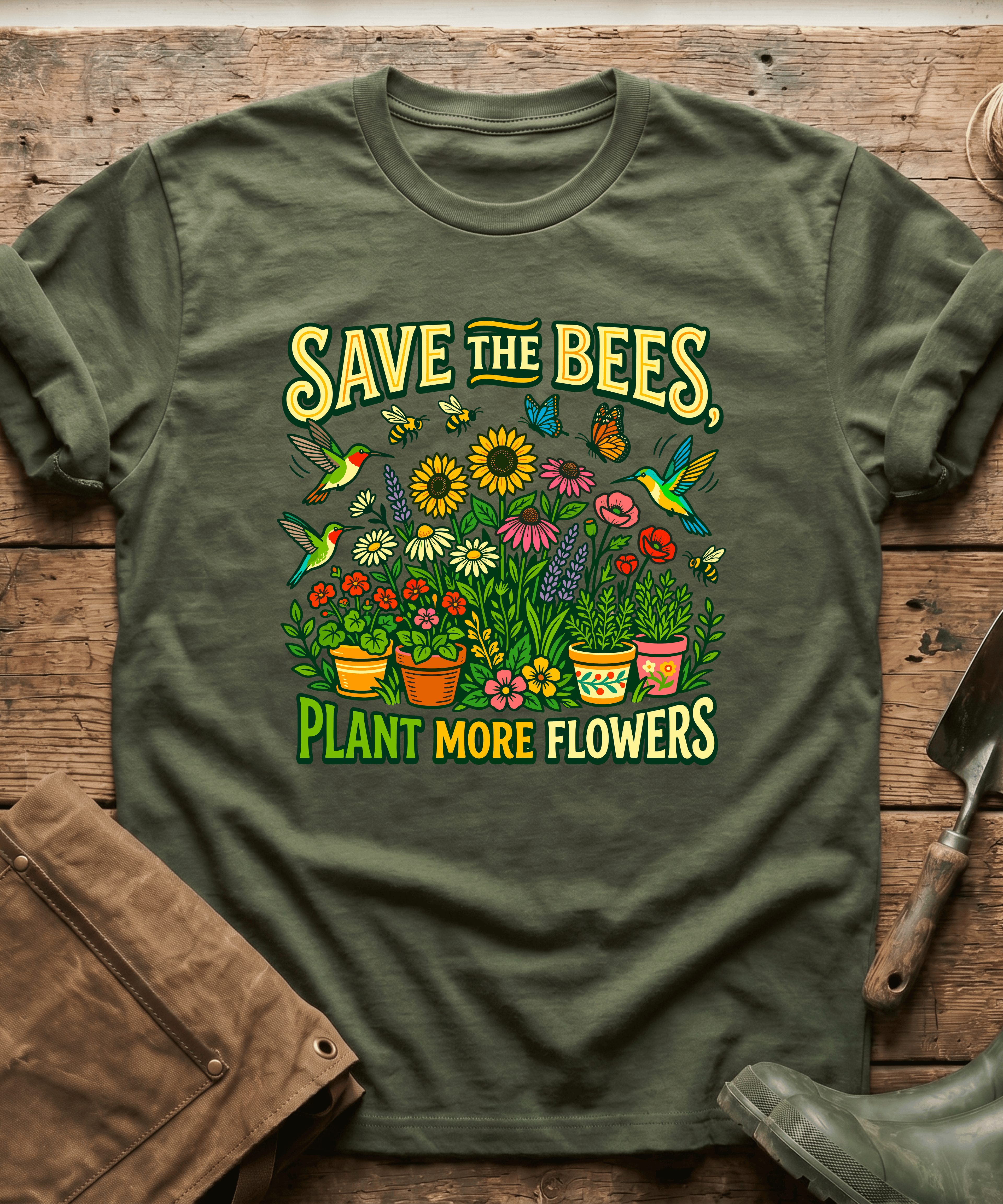 Save The Bees Plant More Flowers T-Shirt