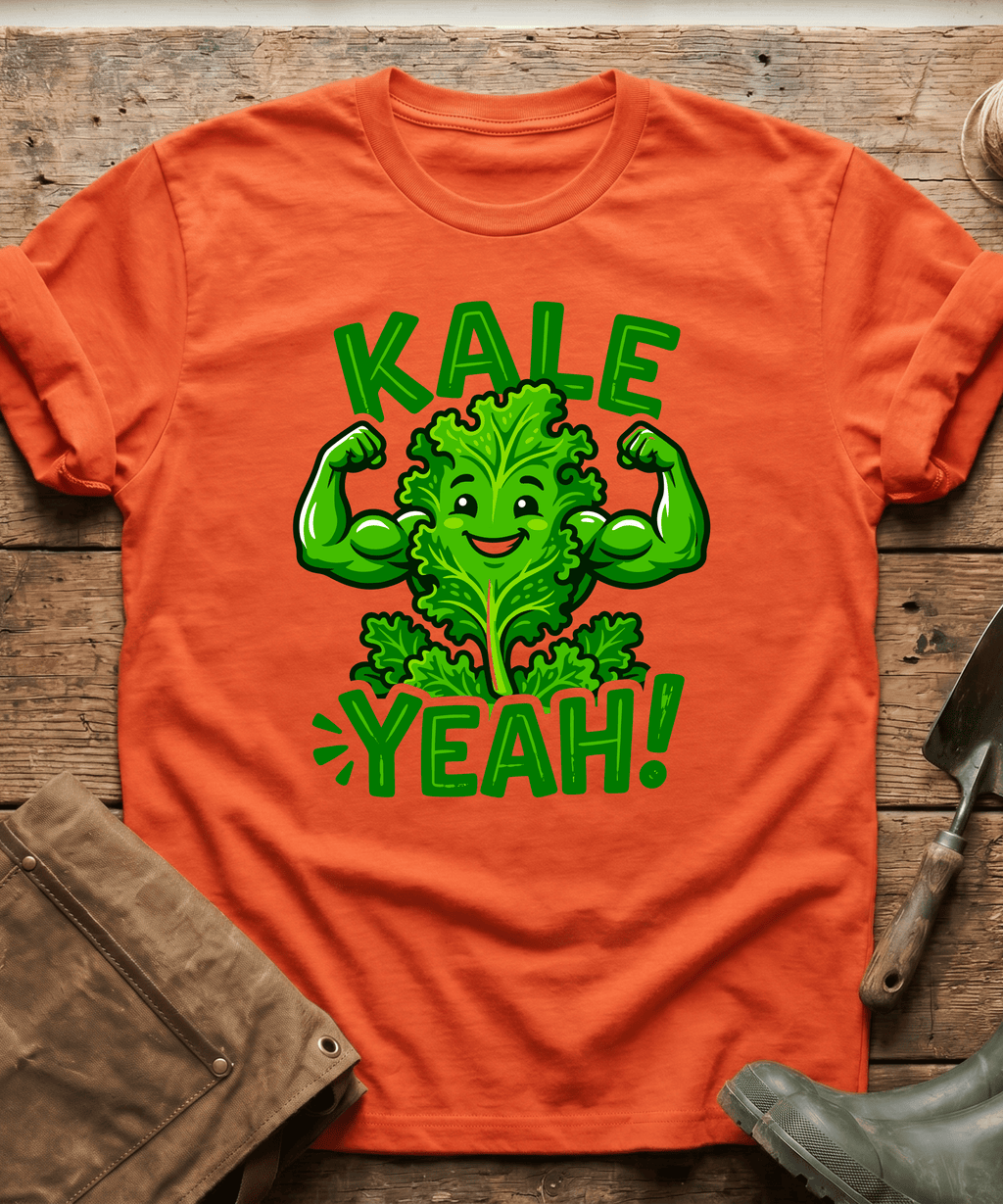 Funny Kale Yeah Healthy Gardening T-Shirt