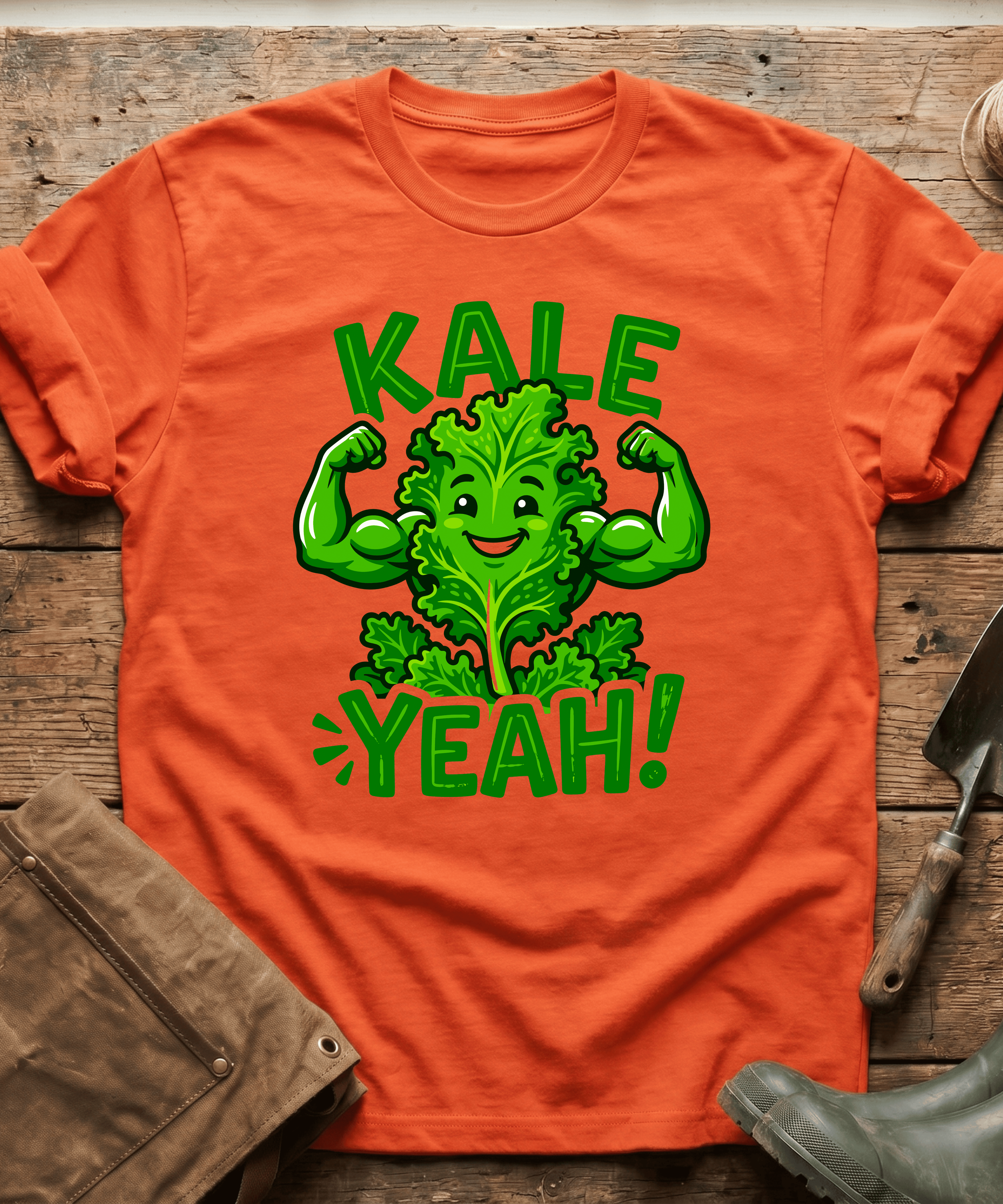 Funny Kale Yeah Healthy Gardening T-Shirt