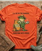 Bursting With Ideas Frog Gardener T-Shirt