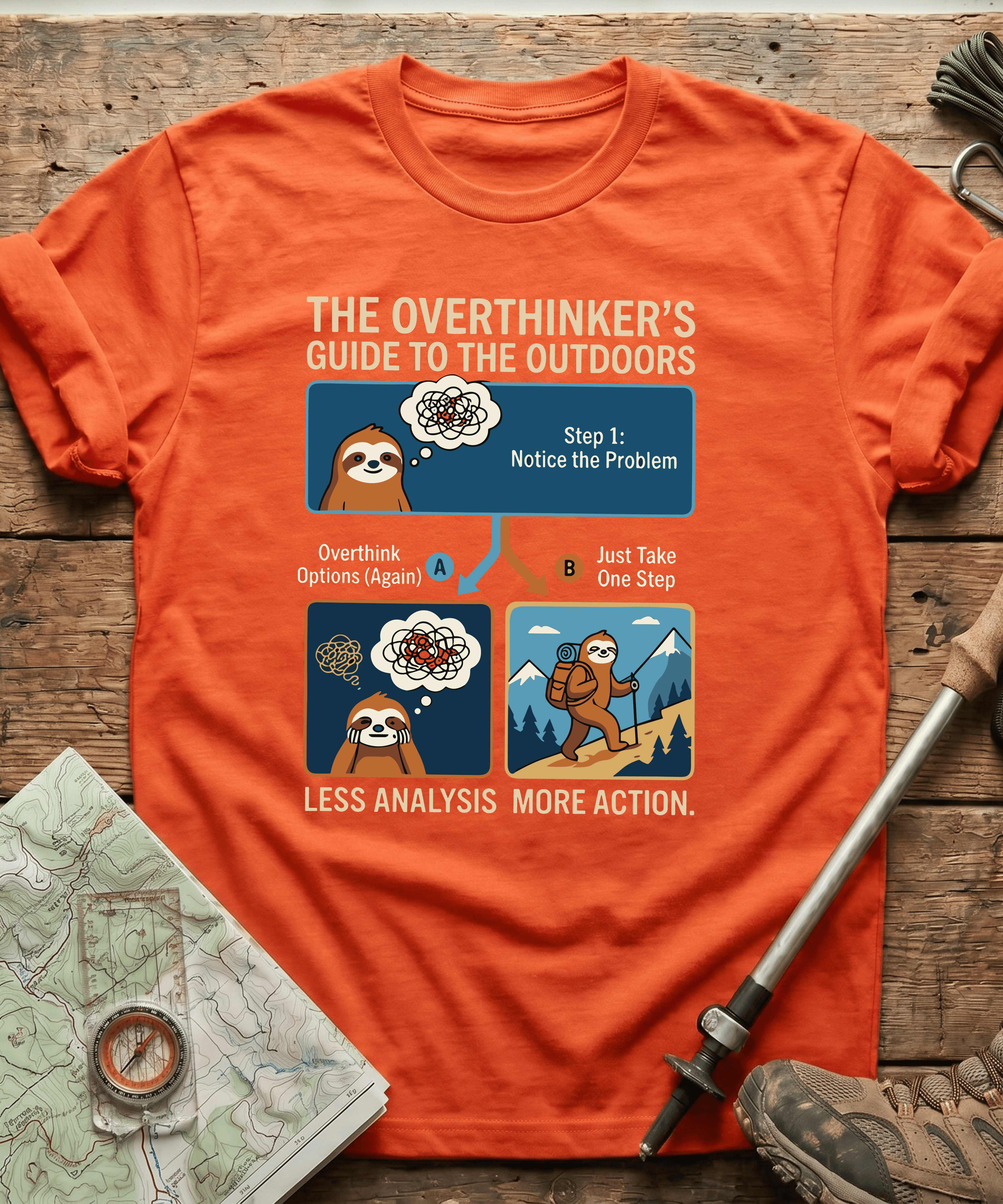 The Overthinker's Guide To The Outdoors T-shirt