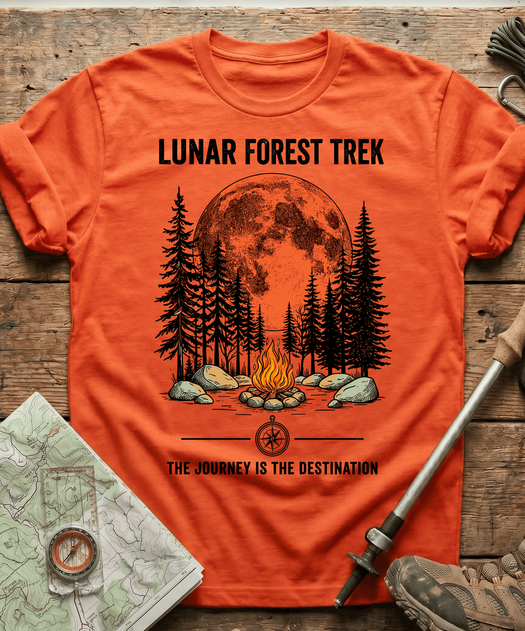 Lunar Forest Trek The Journey Is The Destination T-shirt