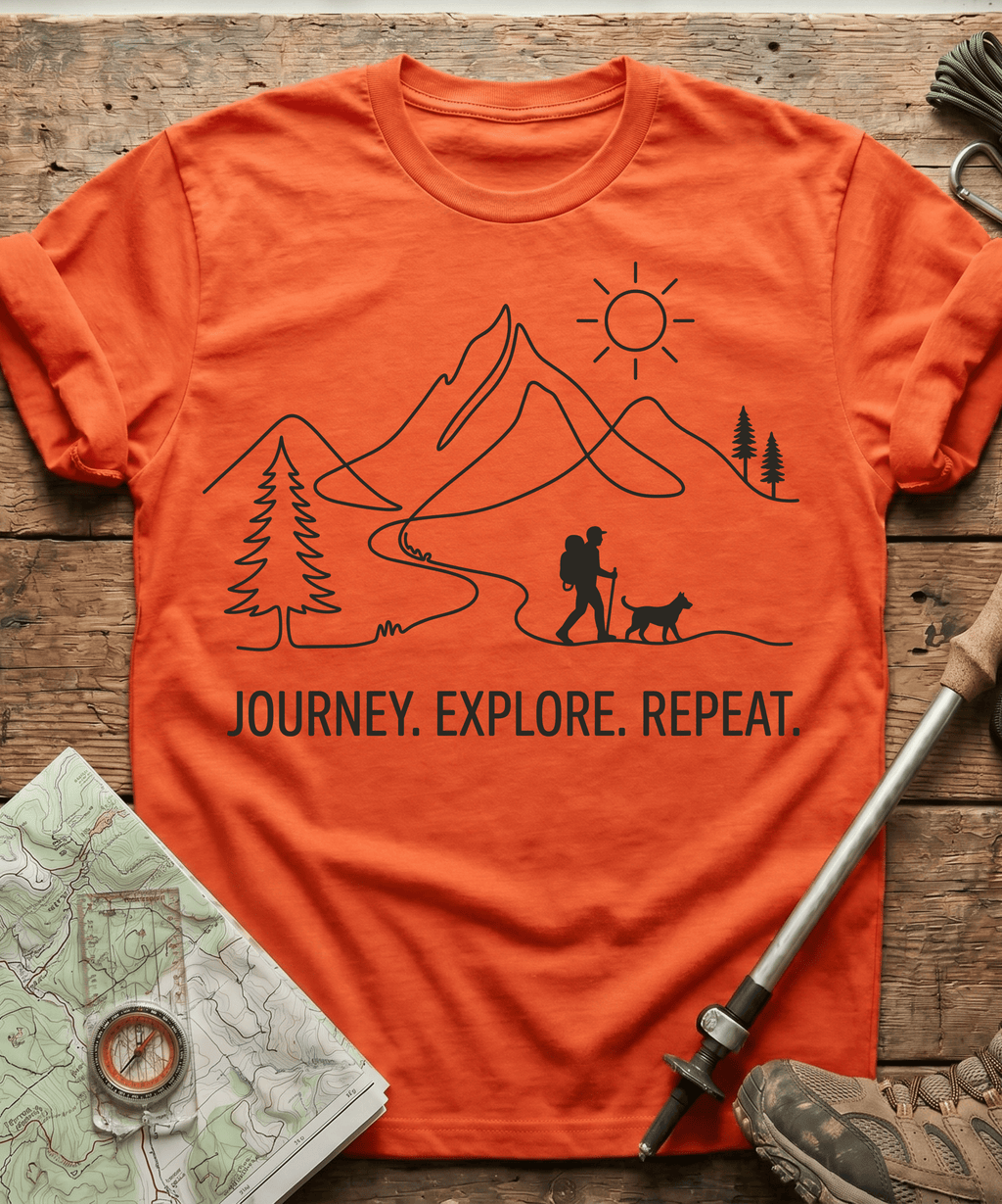 Journey Explore Repeat T-shirt