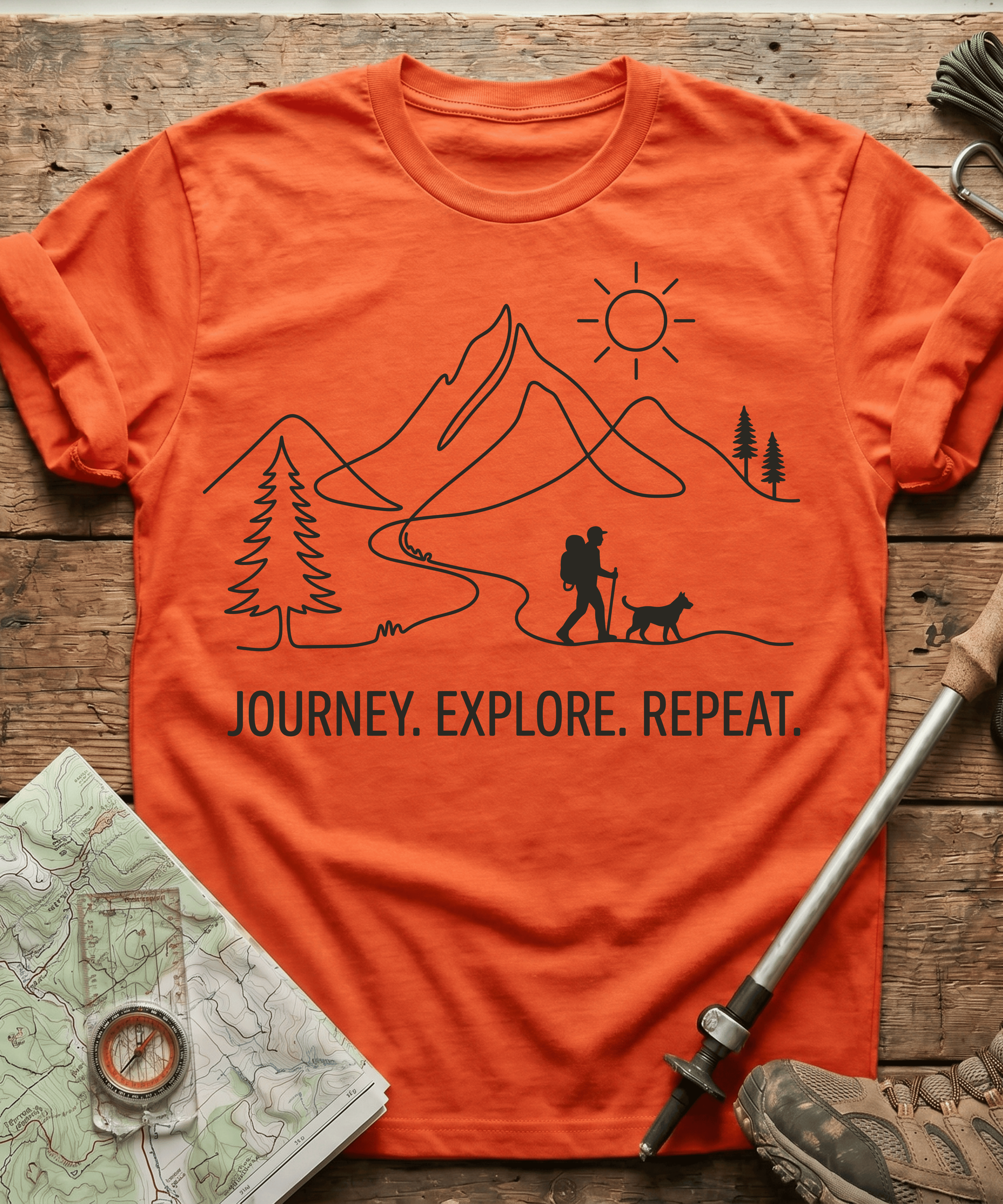Journey Explore Repeat T-shirt