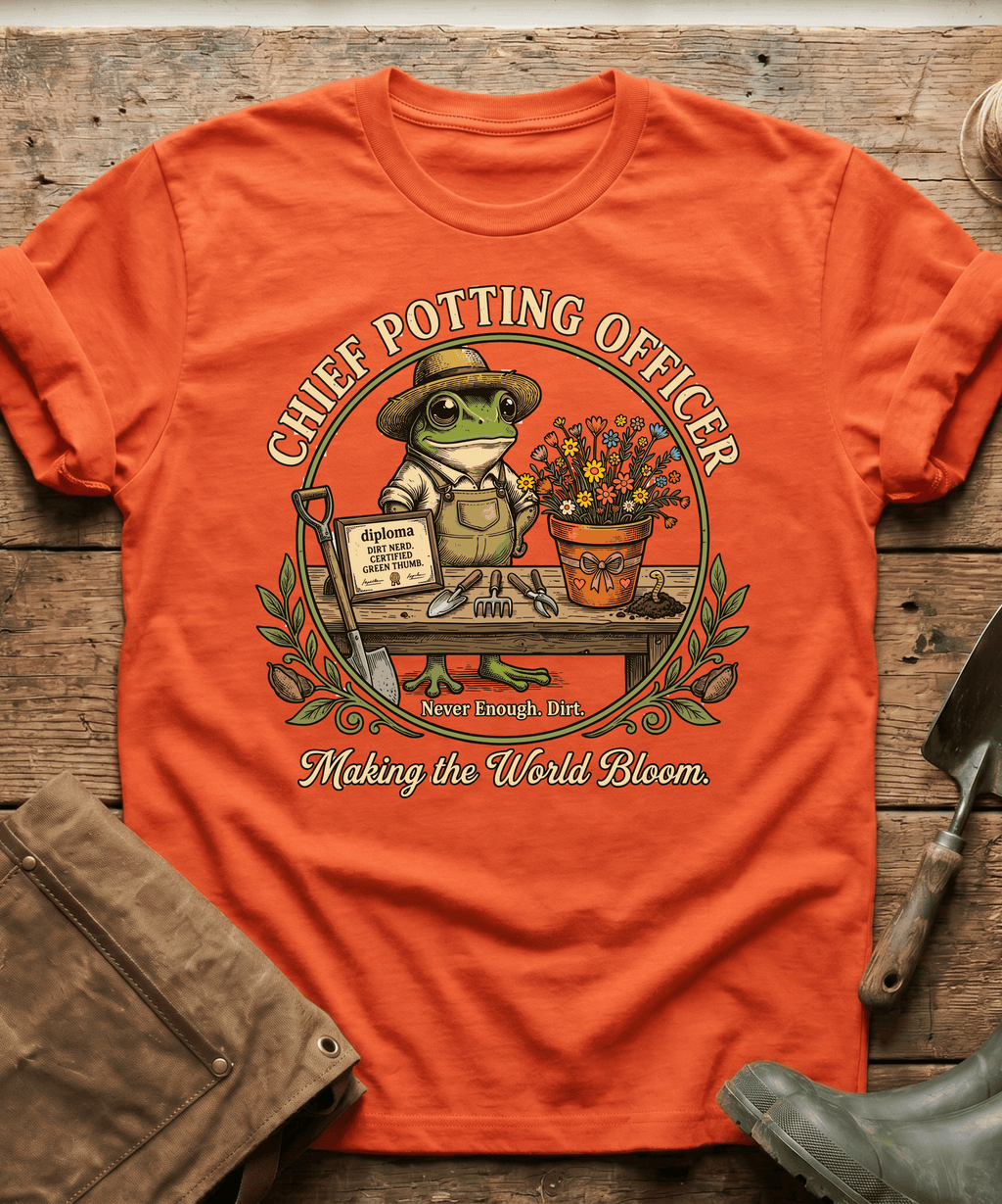 Chief Potting Officer Frog T-Shirt