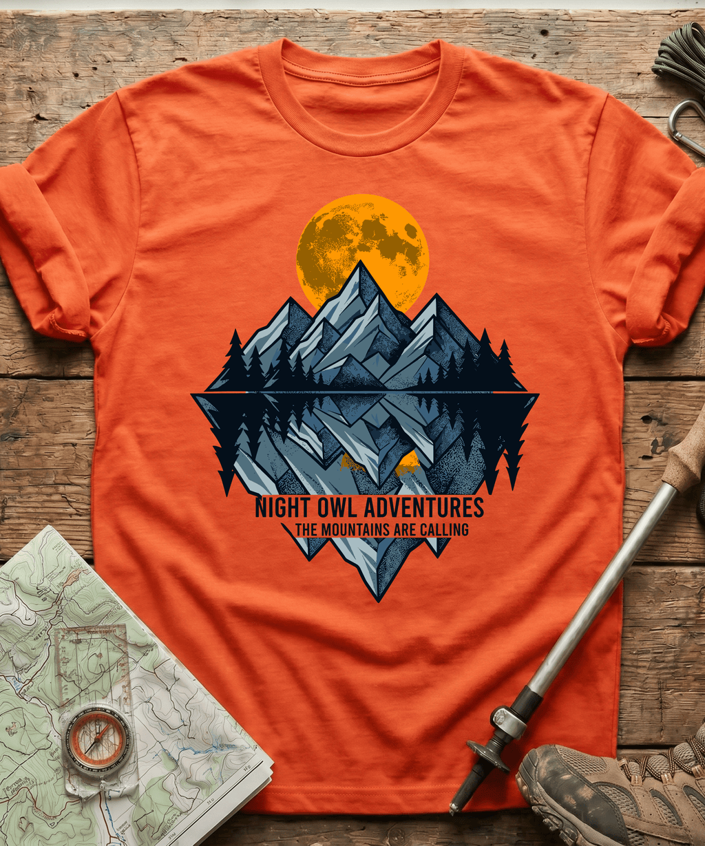 Night Owl Adventure The Mountains Are Calling T-shirt