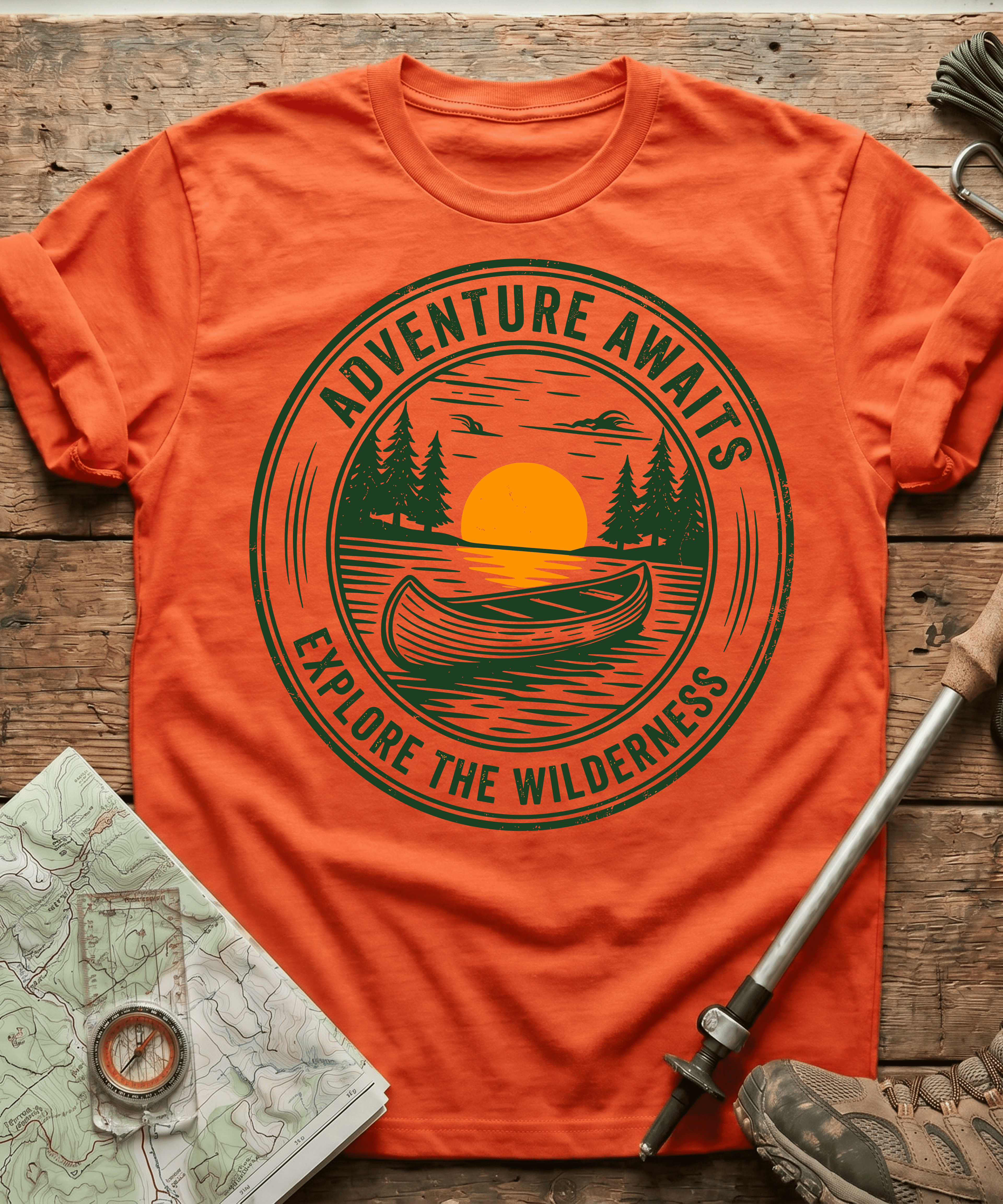 Adventure Awaits Explore The Wilderness T-shirt