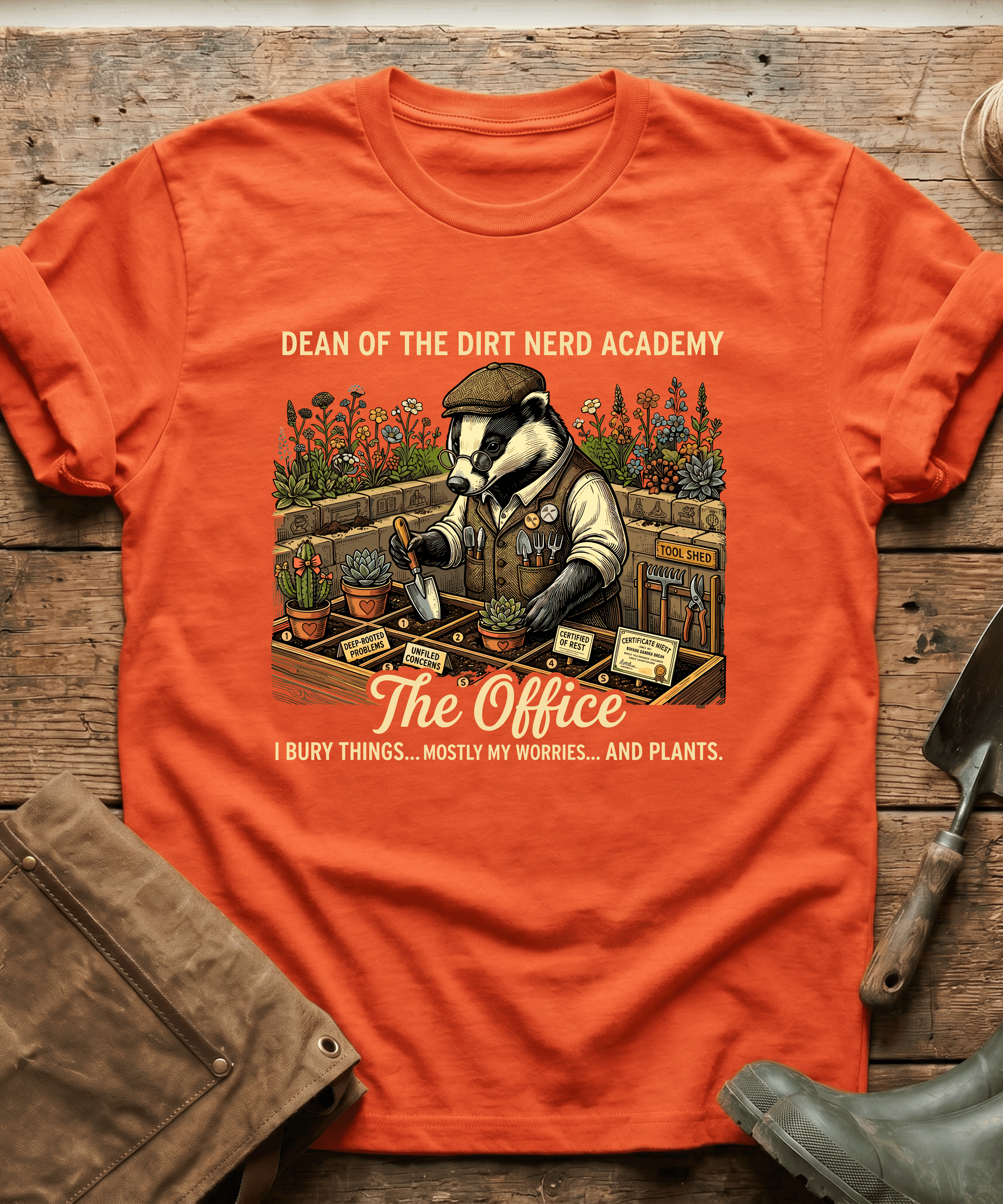 Dean of the Dirt Nerd Academy T-Shirt
