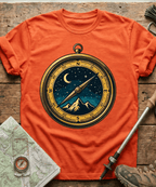 Starry Night Mountain Compass T-Shirt