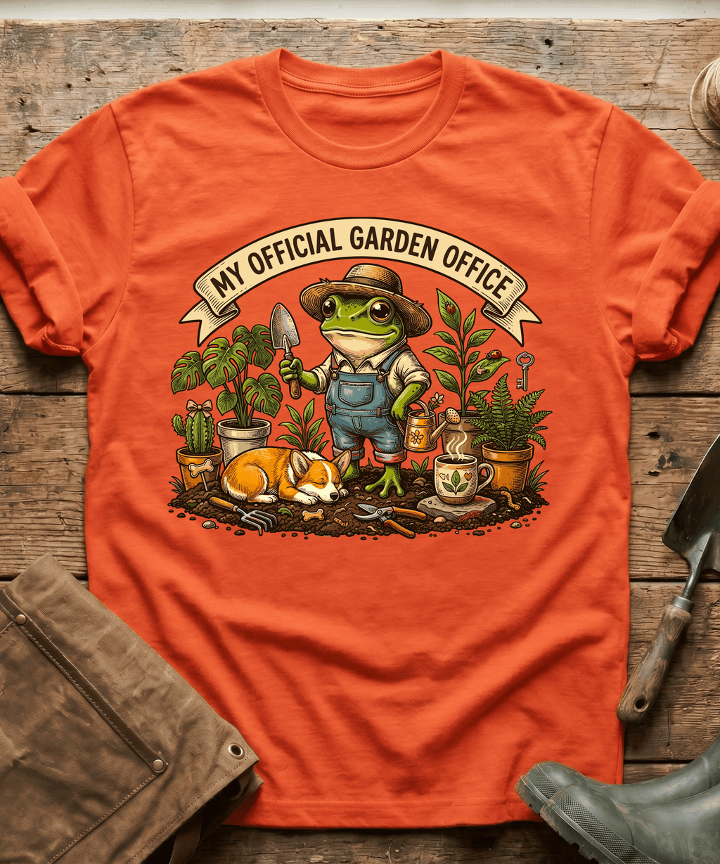 My Official Garden Office Frog Corgi T-Shirt
