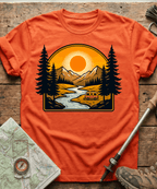 Retro RV Camper Sunset T-Shirt
