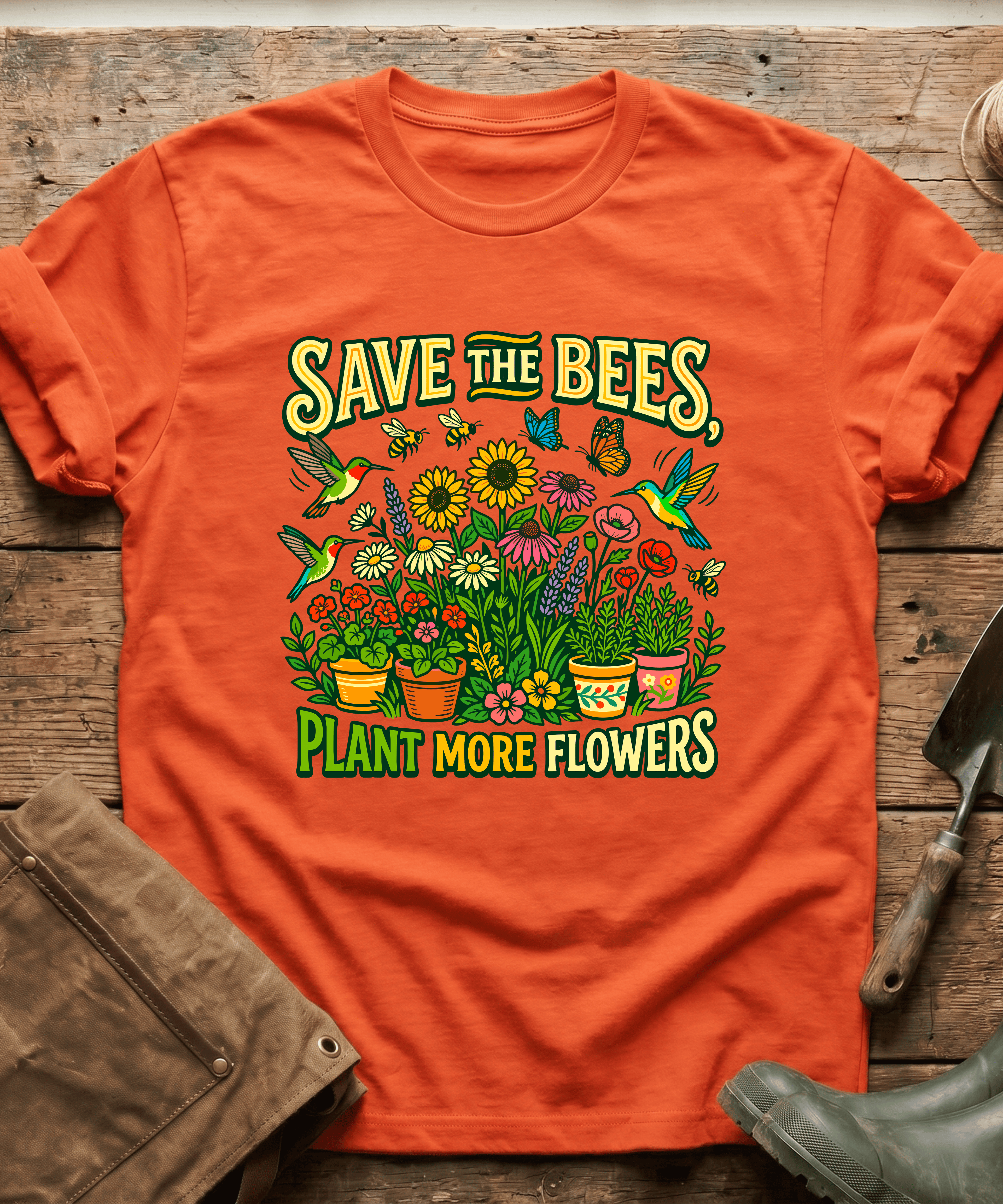 Save The Bees Plant More Flowers T-Shirt