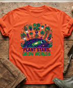 Plant Stars Grow Worlds Space Plants T-Shirt