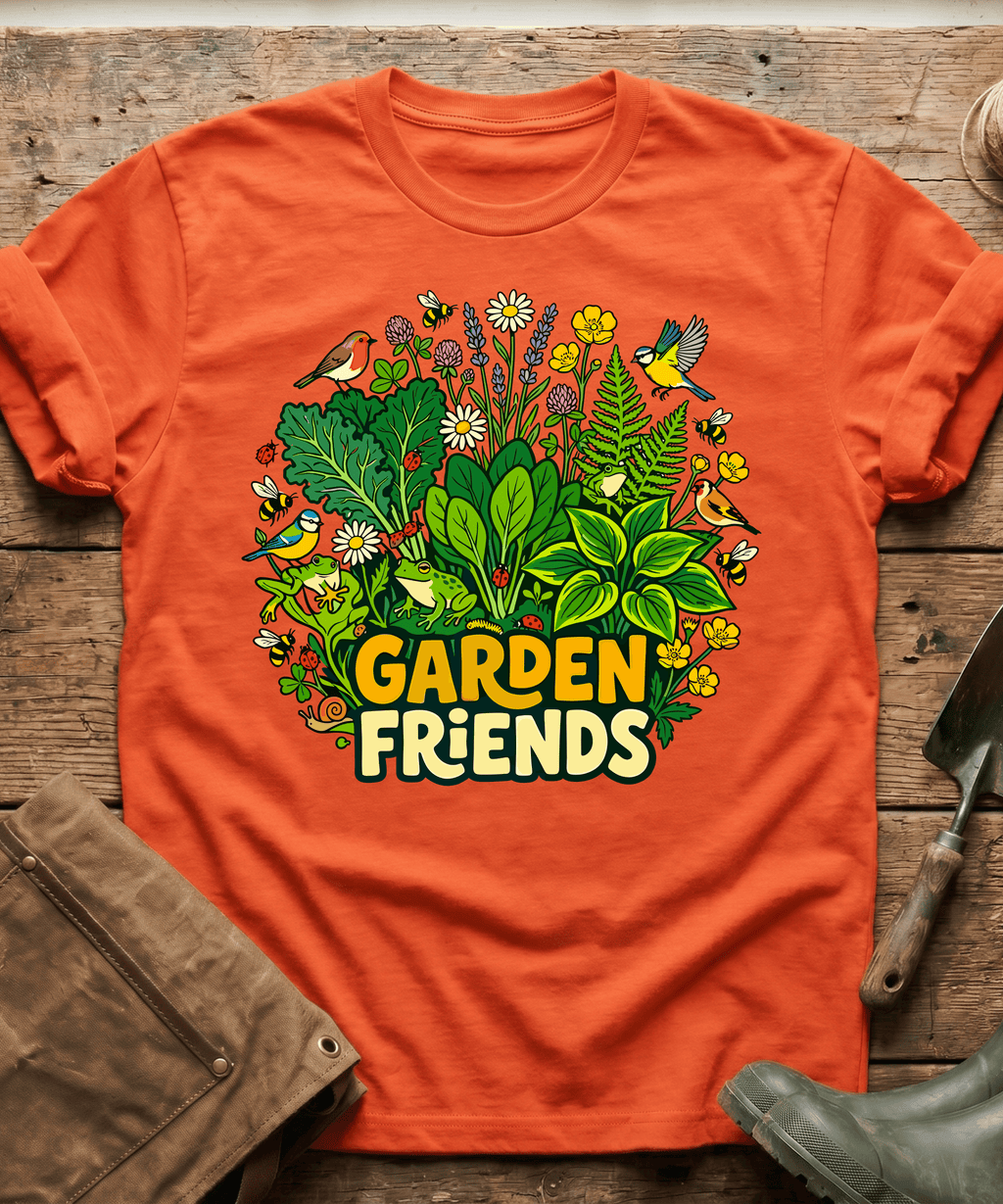 Cute Garden Friends Wildlife T-Shirt