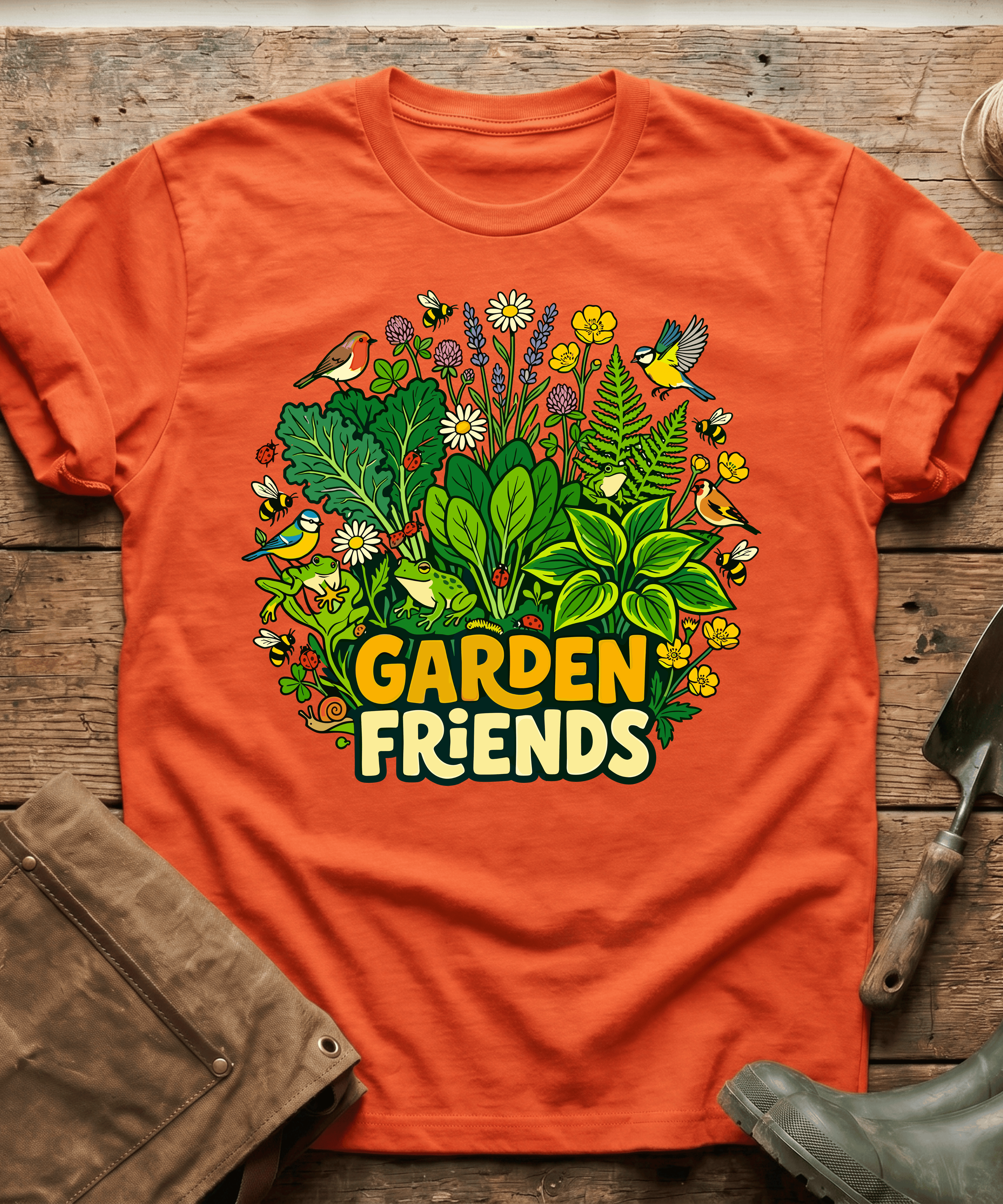 Cute Garden Friends Wildlife T-Shirt