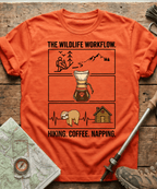 The Wildlife Workflow Hiking Coffee Napping T-shirt