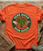 Retro Herb Queen Gardening T-Shirt