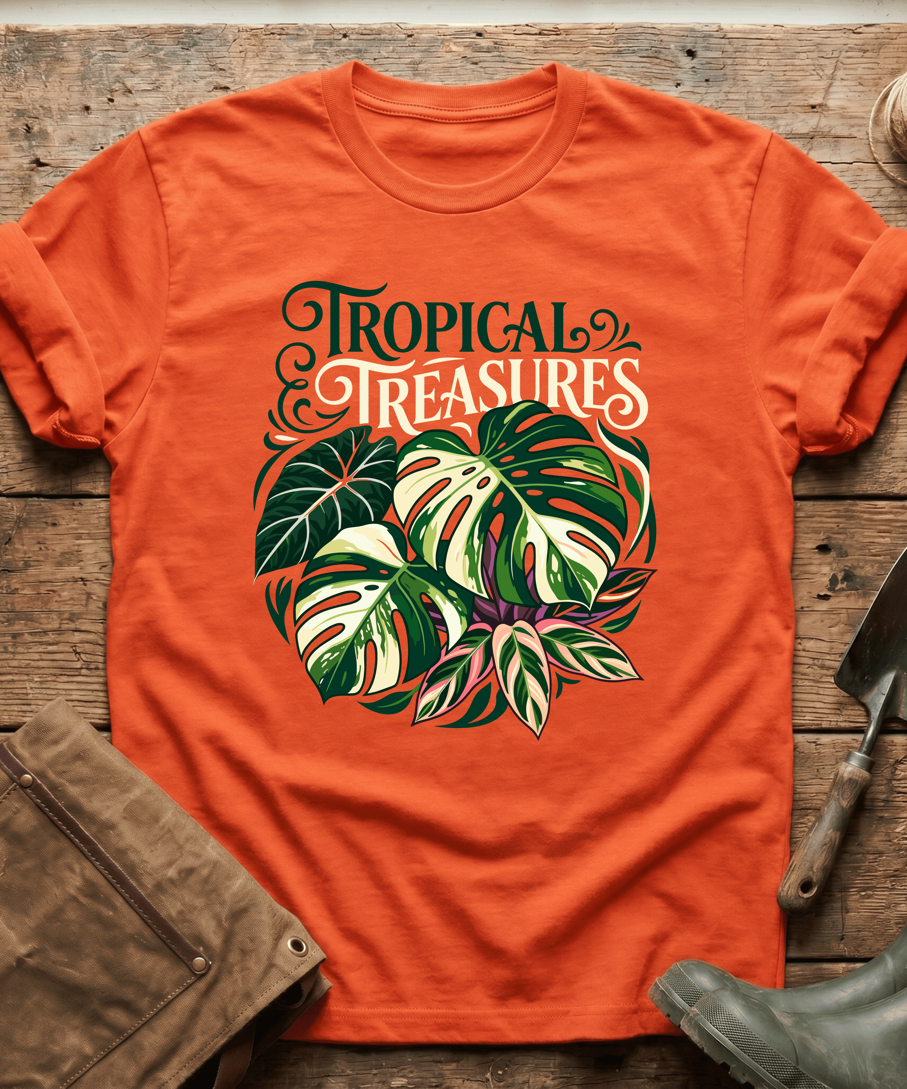 Tropical Treasures Botanical Monstera T-Shirt