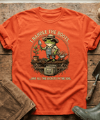 Secrets in the Soil Frog Gardener T-Shirt