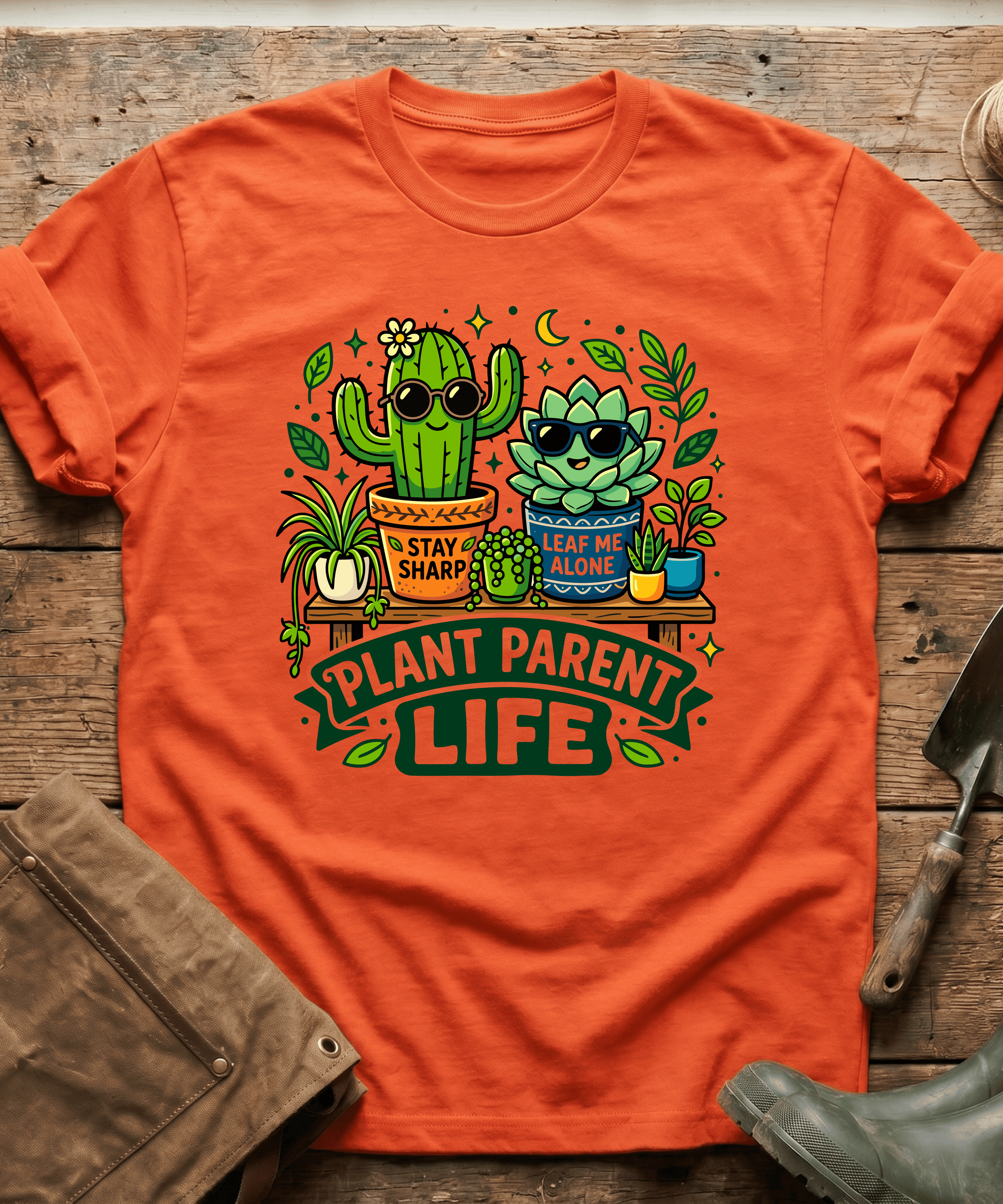 Plant Parent Life Cactus Succulent T-Shirt