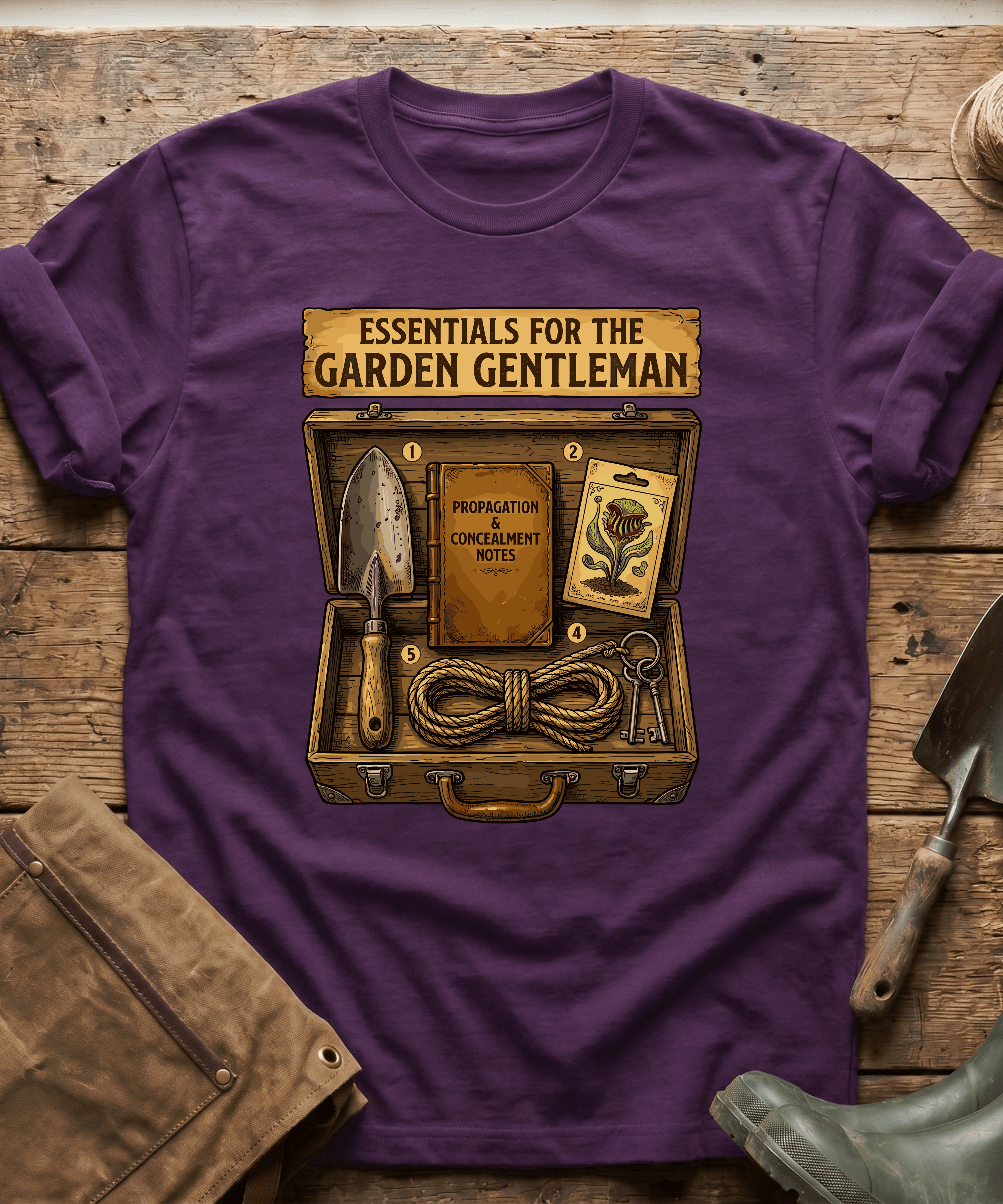 Essentials For The Garden Gentleman T-Shirt