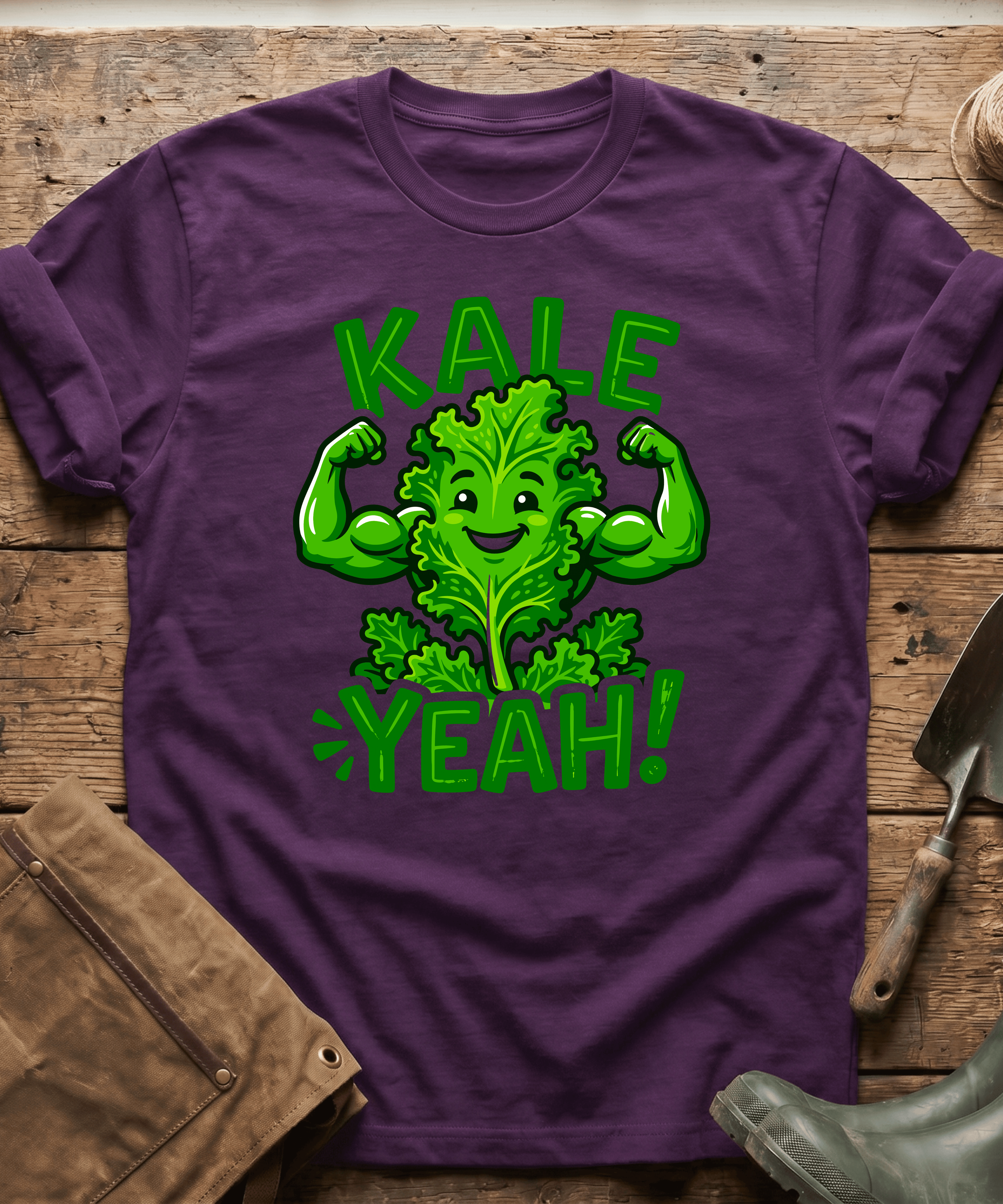 Funny Kale Yeah Healthy Gardening T-Shirt