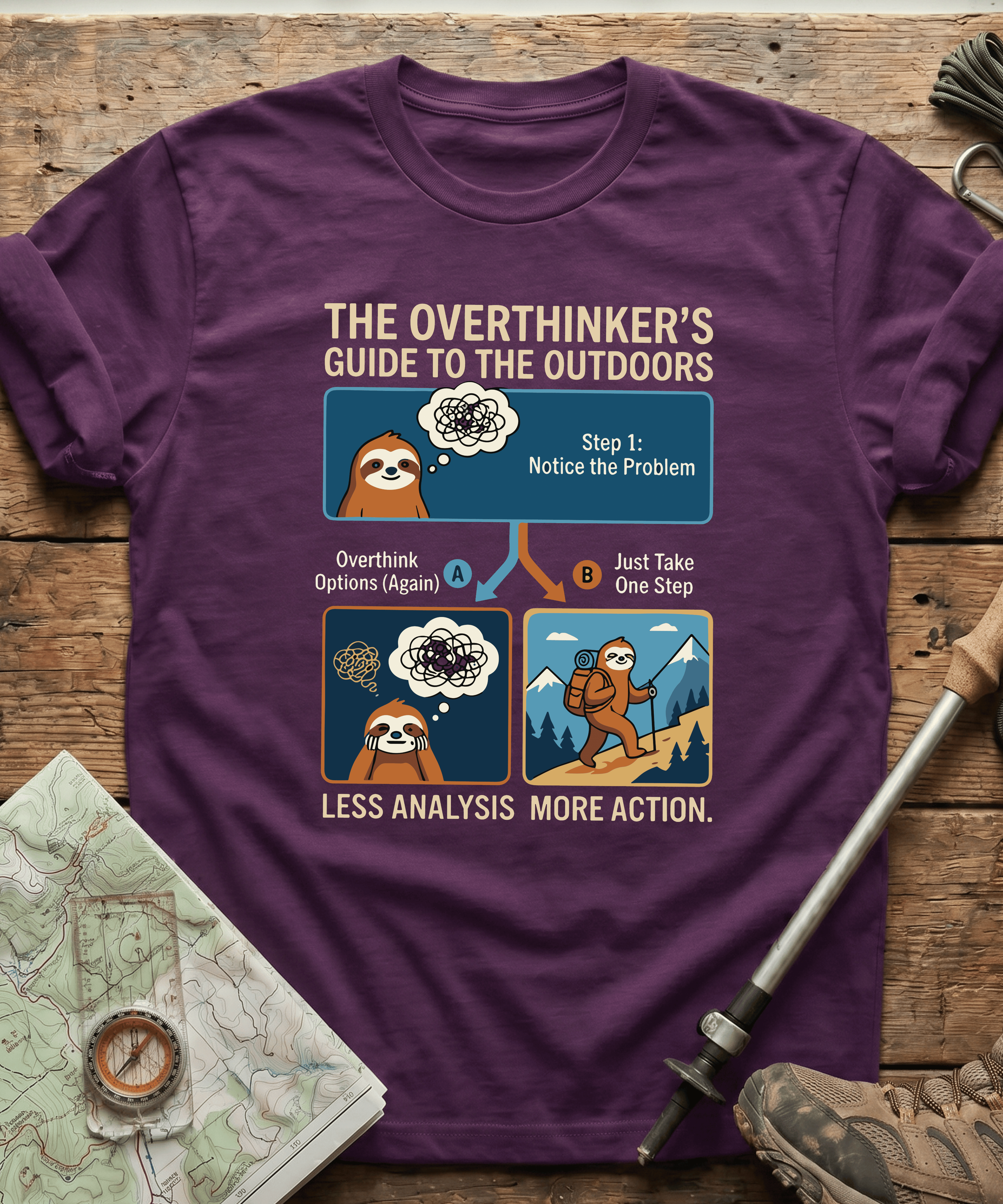 The Overthinker's Guide To The Outdoors T-shirt