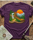 Hiking Boot Waterfall Trail T-Shirt