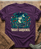 Cute Night Gardener Owl Tomato Patch T-Shirt
