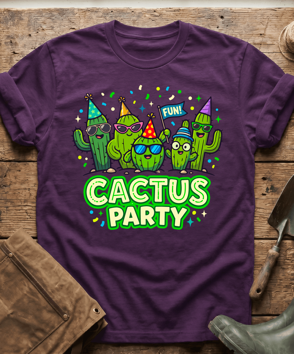 Funny Cactus Party Gardening T-Shirt
